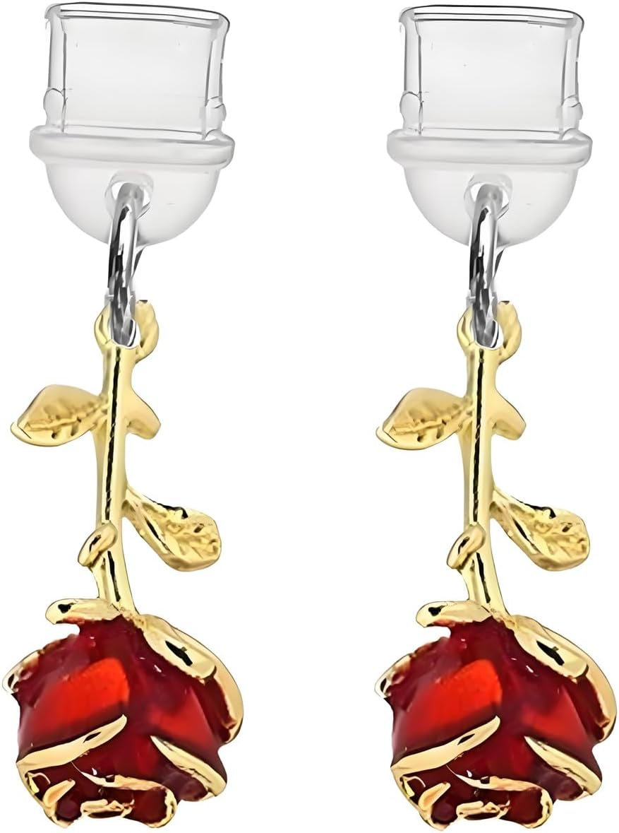 ARFUKA Red Rose USB C Dust Plug Charm Anti-Dust Plug Cover Compatible with Kindle E-Readers, Type-C Charging Port Accessories for Book Lovers, Teachers, Students Pack of 2 image number 3