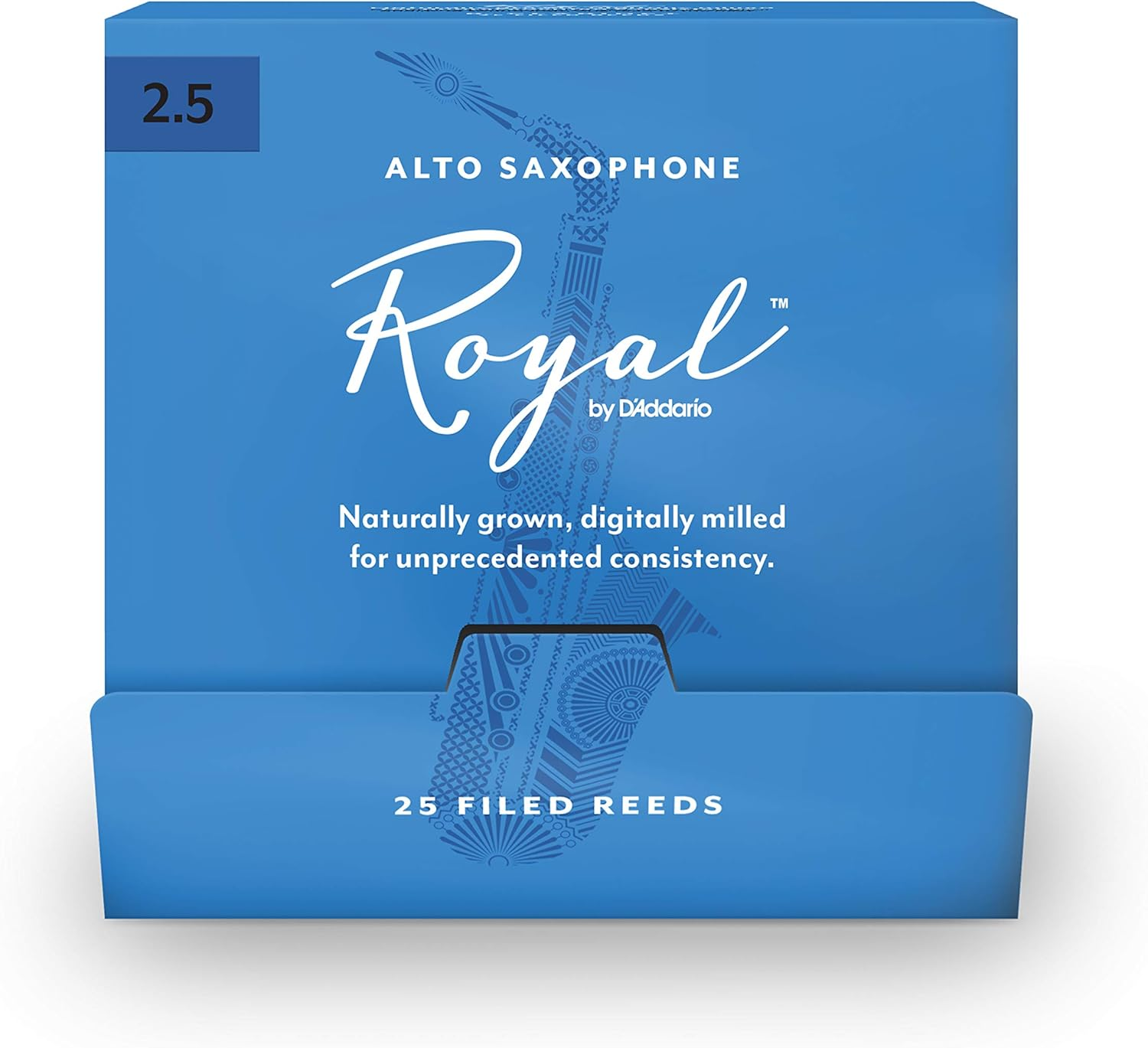 Royal by D'Addario Alto Sax Reeds, #2.5, 25-Count Single Reeds image number 3