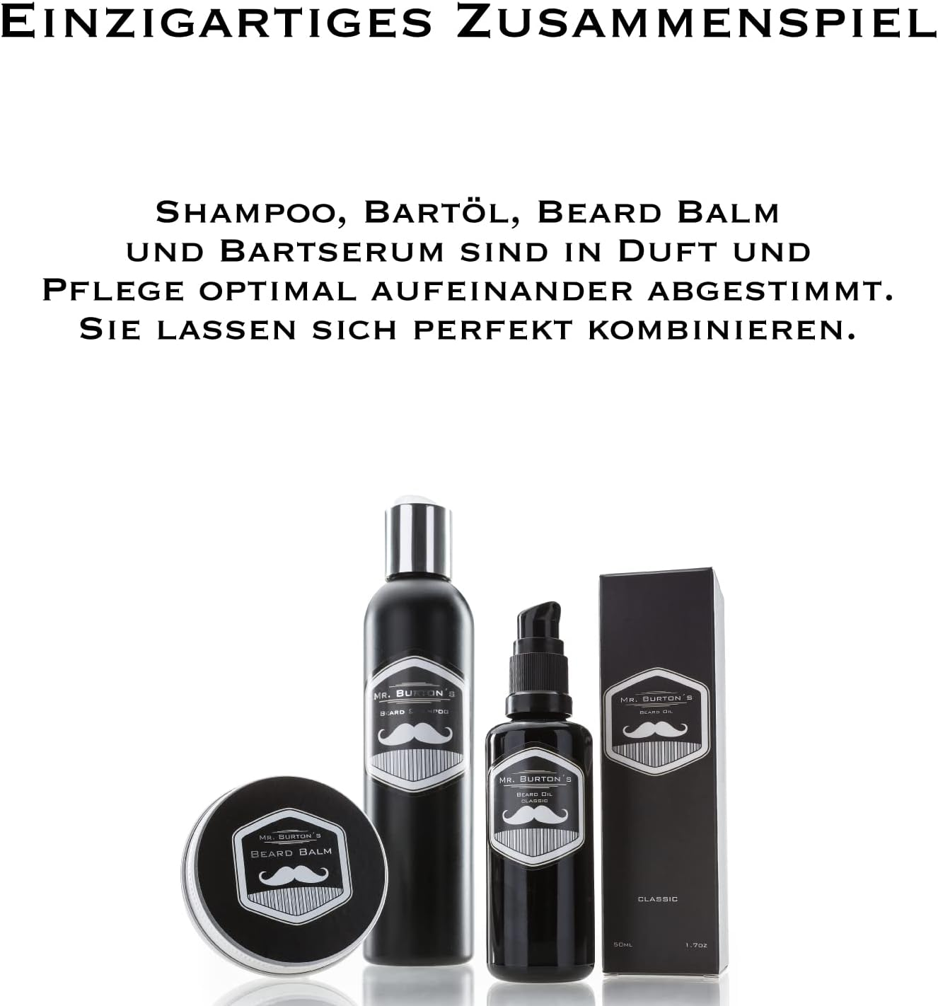 Mr. Burton'S Pure Beard Shampoo (200 Ml) - Mild Care without Silicone with Argan Oil Panthenol and Vitamin E - Suitable for Beard Oil and Beard Balm image number 2