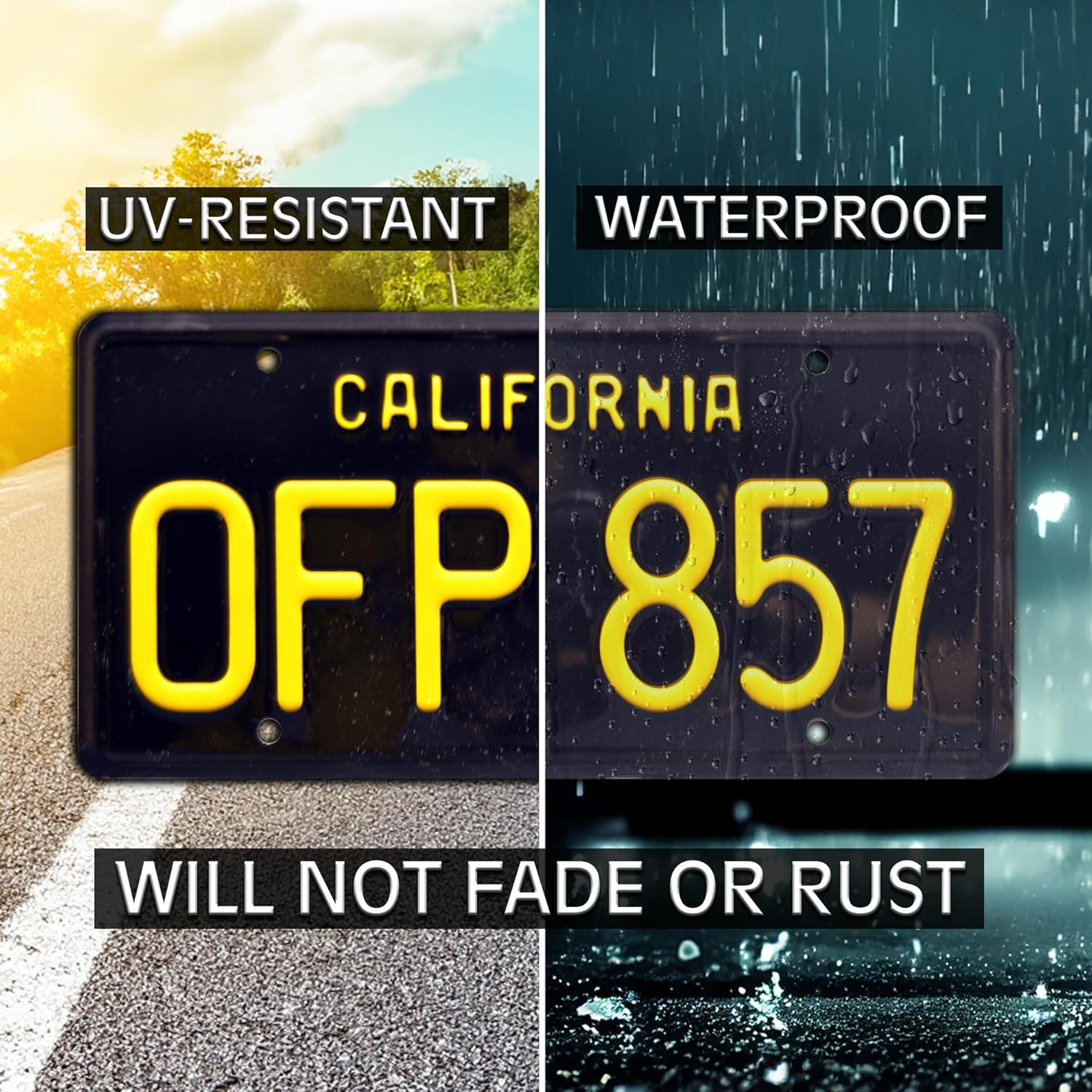 Herbie the Love Bug | OFP 857 | Metal Stamped License Plate