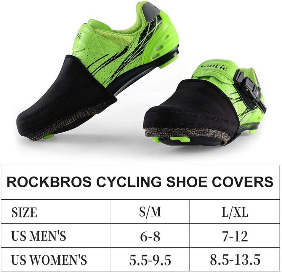 ROCKBROS Cycling Bike Shoe Toe Cover Warmer Protector Black 1 Pair image number 4