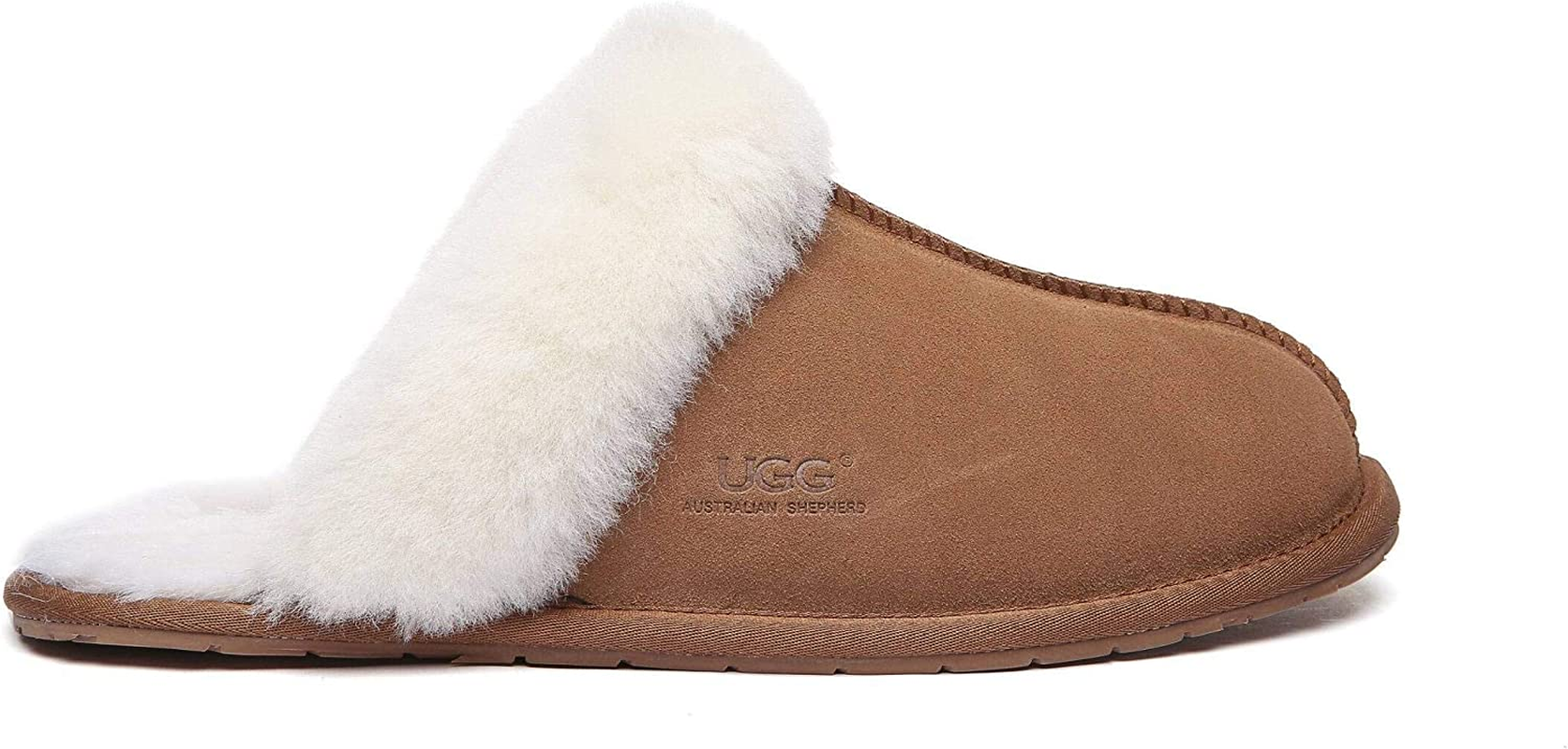 UGG Slippers Australia Premium Sheepskin Unisex Rosa Scuff - Navy Blue - AU Ladies 13 / AU Men 11 / EU 44