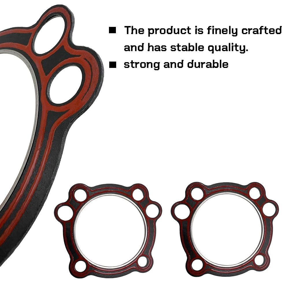 Top End Engine Gasket & Clutch Primary Cover Gasket Kit Compatible with for Sportster Custom Anniversary XL1200C 1200 XL1200 Sport XL1200S XLH1200 XLH1200C image number 6