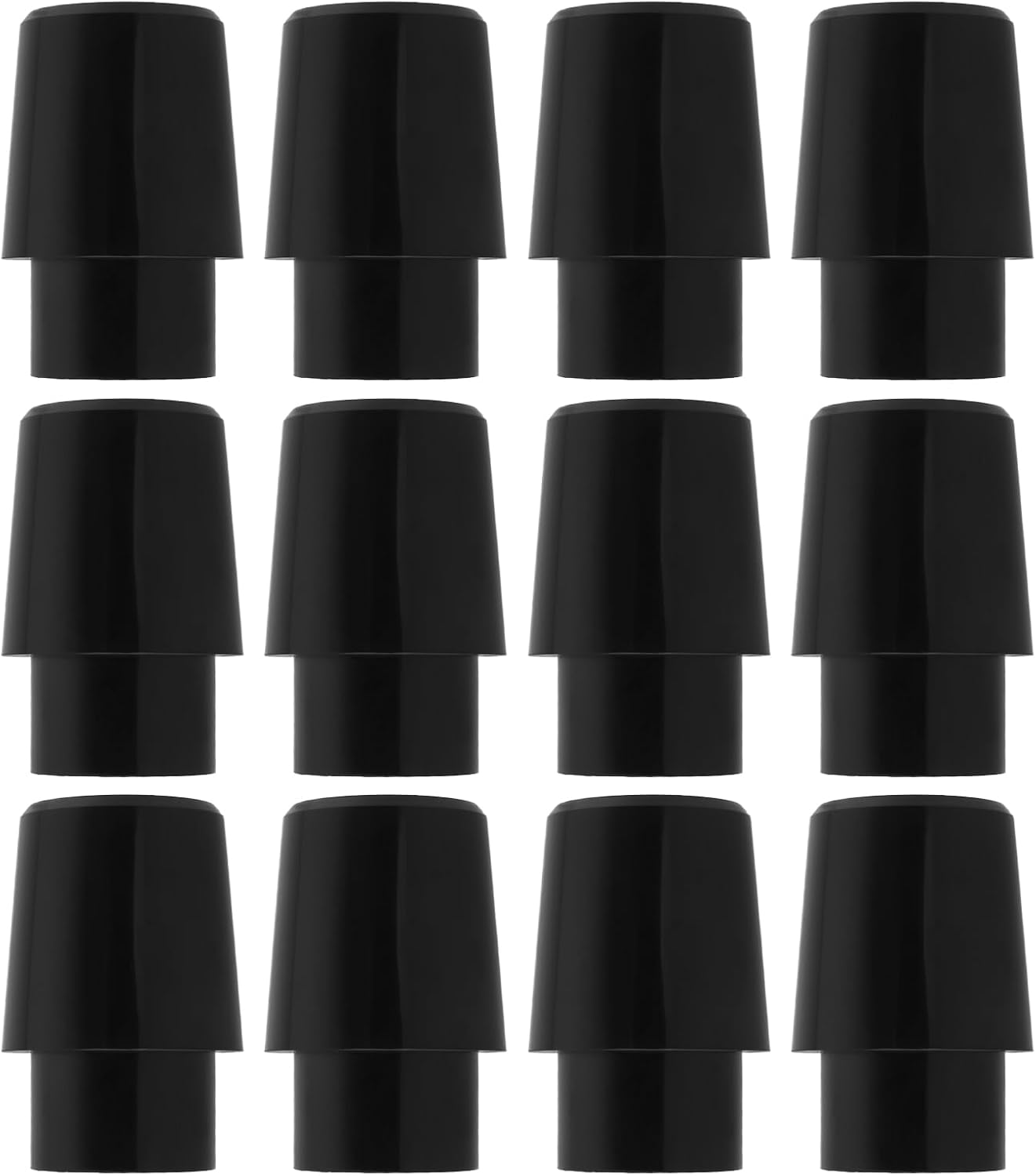Ecsing 12Pcs Golf Ferrules Iron Rod Rubber Sleeve Rubber Ring Golf Shaft Sleeve Compatible with PXG 0211 0311 GEN2 GEN3 GEN4 GEN5 Black