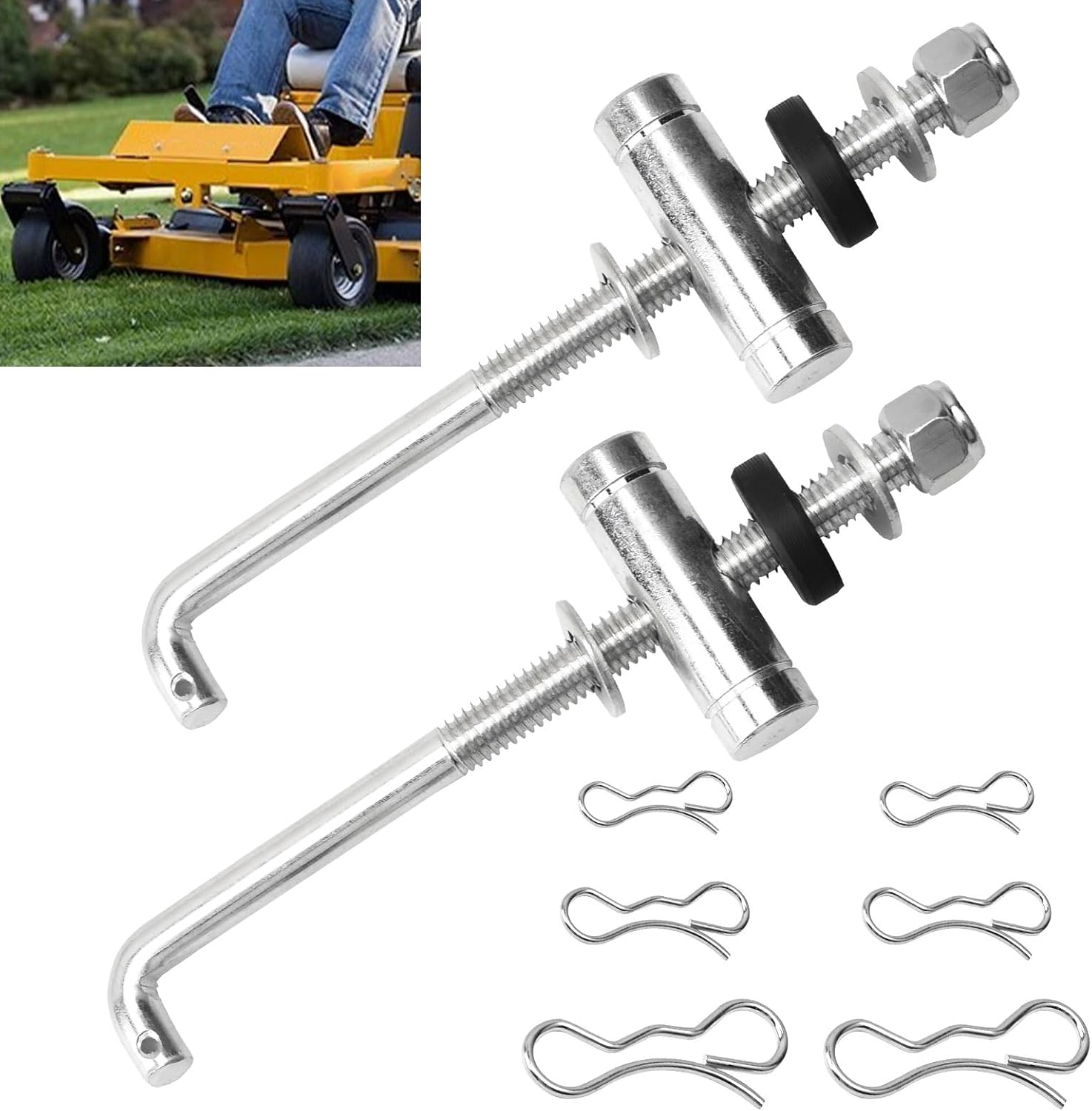 607912 Deck Lift Link Replacement Kit Compatible with Hustler Raptor Zero Raptor X, Raptor Xd Used on Older Raptor Sd 607093, 605114, 767954, 086660 Zero Turn Mowers image number 4