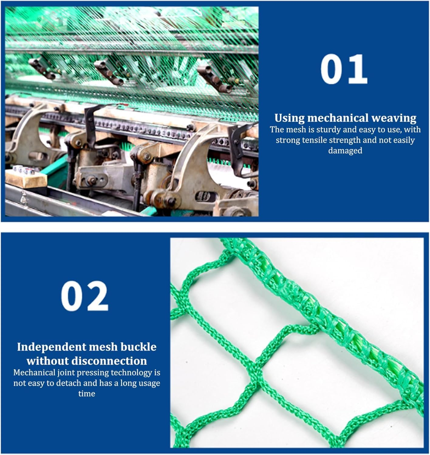 Trailer Cargo Net,Truck Bed Net,Truck Trailer Mesh Cover Truck Bed Extend Cover，Mesh Organizer for Pickup Trunk Bed, Suitable for Daily Light Loads of Trucks,Pickup,Snowmobile (59"X86.6") image number 1