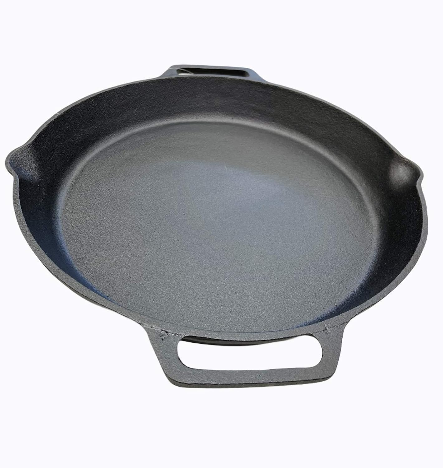 Boutique Retailer Oven Safe Cast Iron Skillet Cooktop Paella Fry Pan image number 3