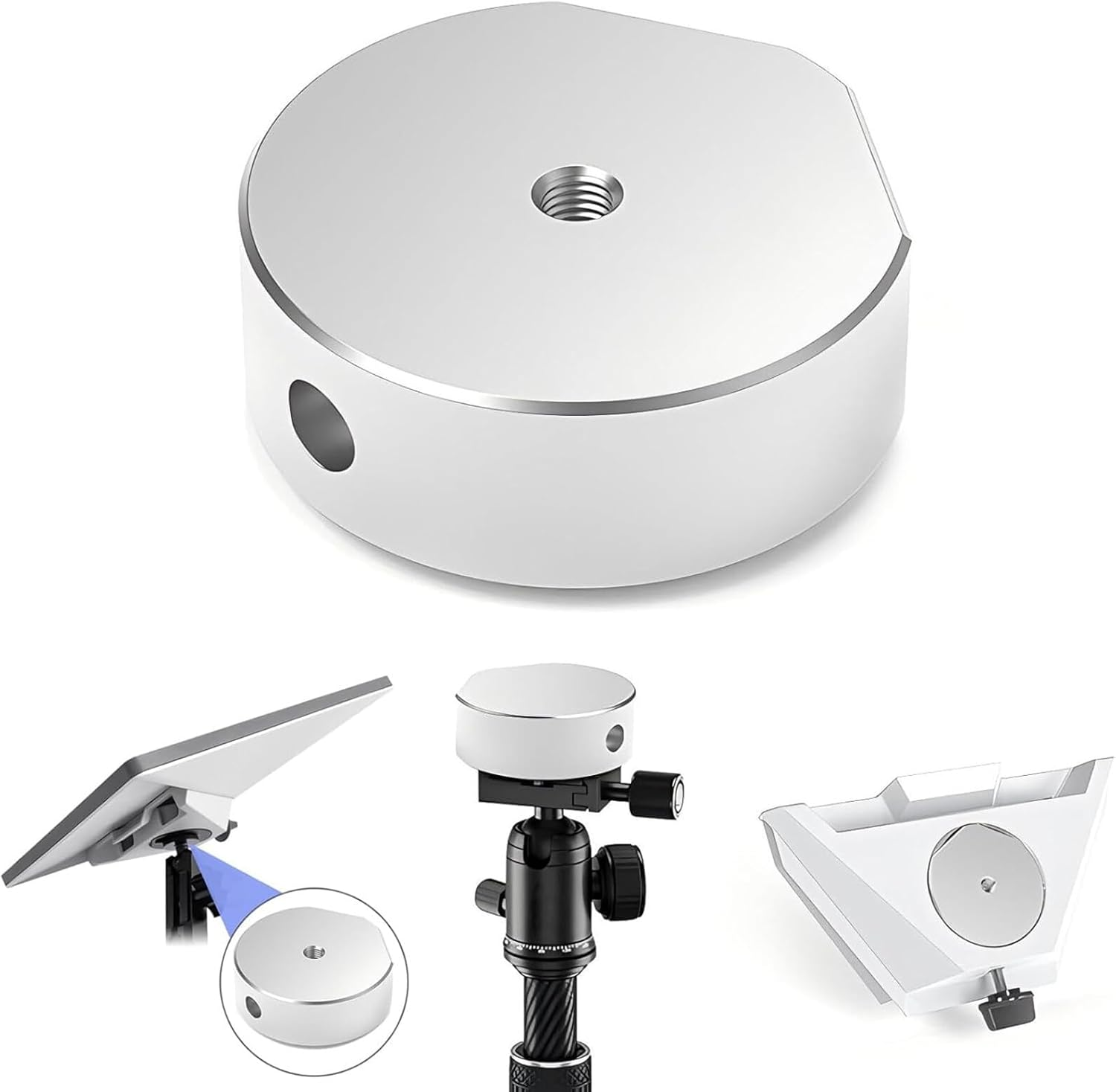 LOMGDOVC Starlink Mini Aluminum Alloy Tripod Adapter 1/4"-20 Thread Compatible with Standard Tripods, Ideal for Motorhome, Outdoor, Camping image number 3