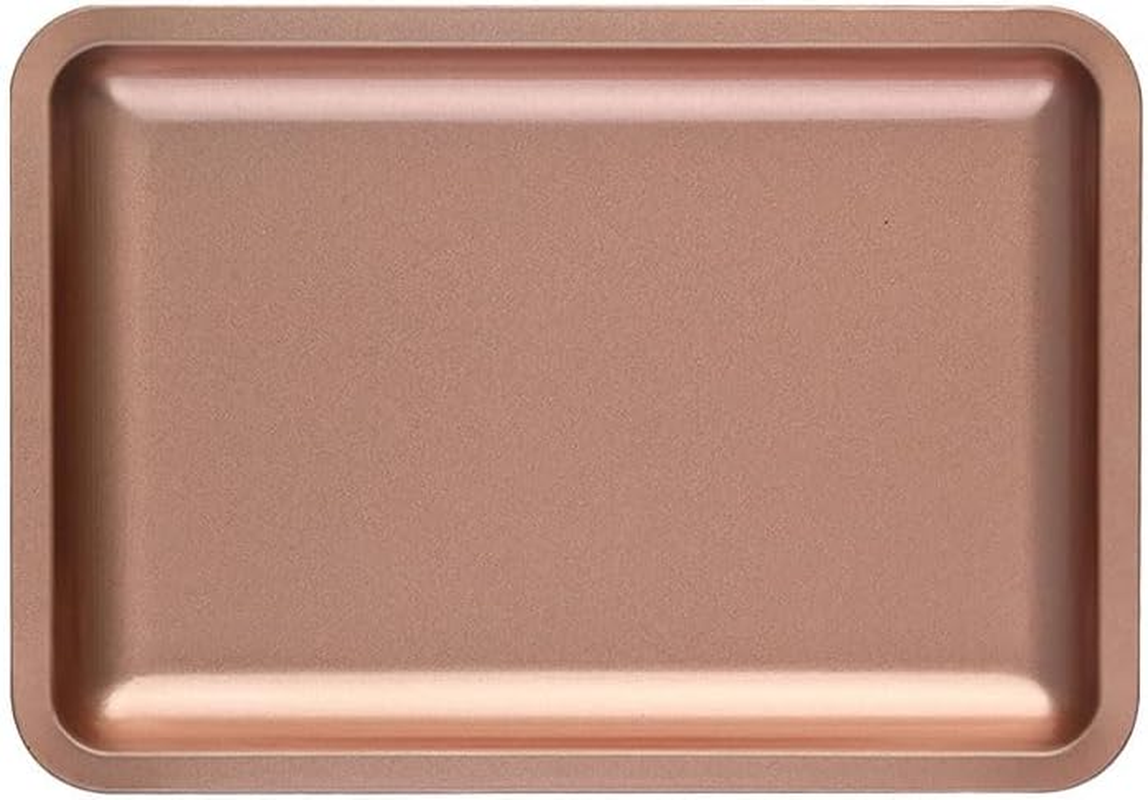 1 PCS Blue Stainless Steel Tray, Small Decorative Storage Tray for Bathroom, Washbasin, Bedroom, Foyer, Kitchen