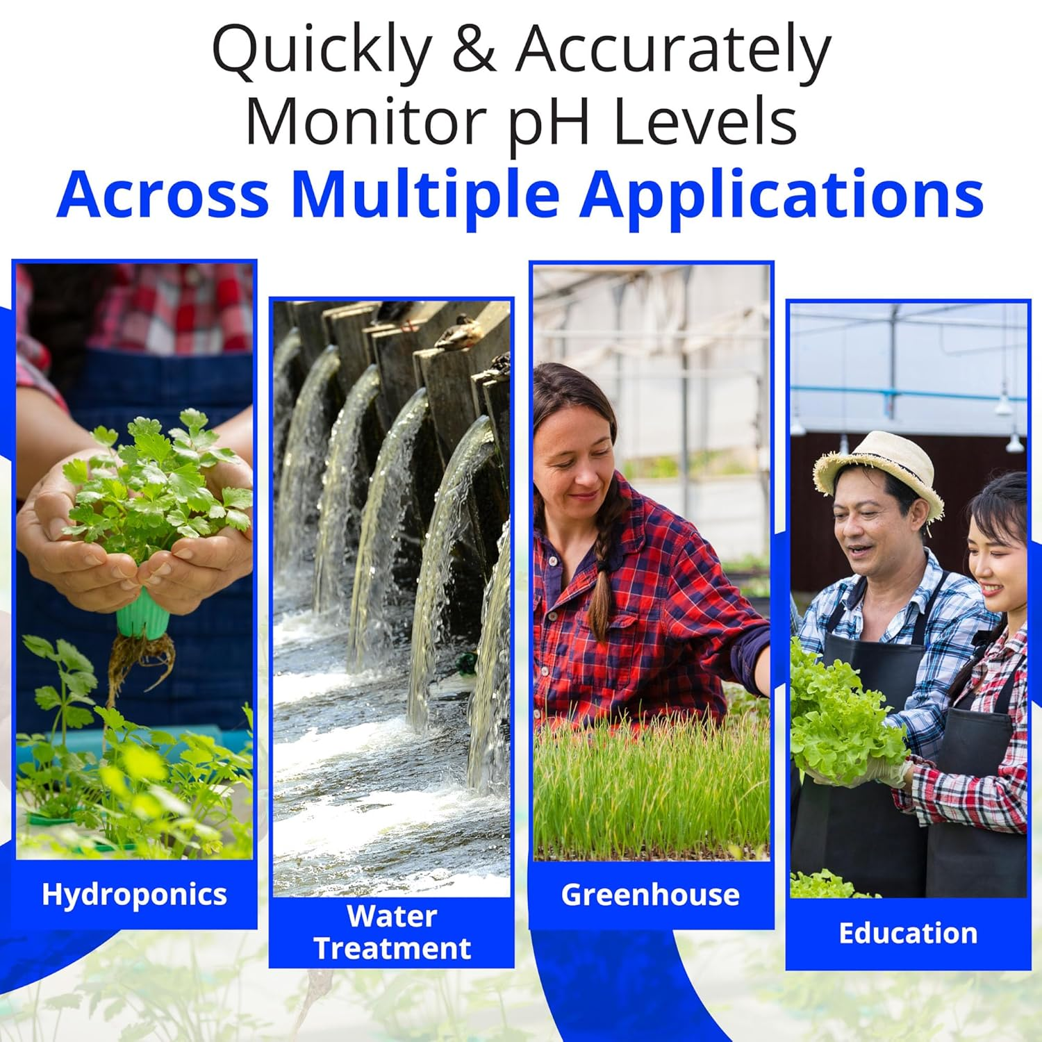 Bluelab PROBPH Ph Probe for Water, Replacement Electrode for Meter, Monitor, and Controller with Easy Calibration, Tool for Hydroponic System and Indoor Plant Grow image number 6