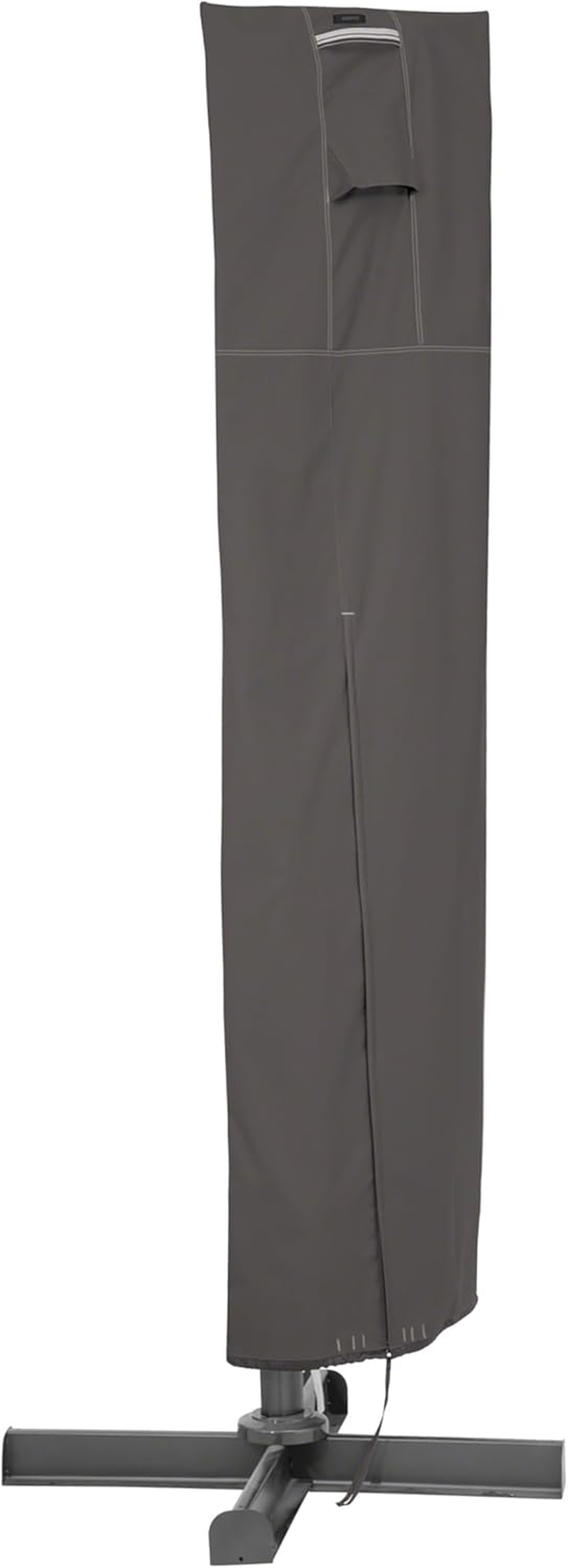 Classic Accessories 55-708-015101-00 Ravenna Offset Patio Umbrella & Frame Cover, Gray image number 1