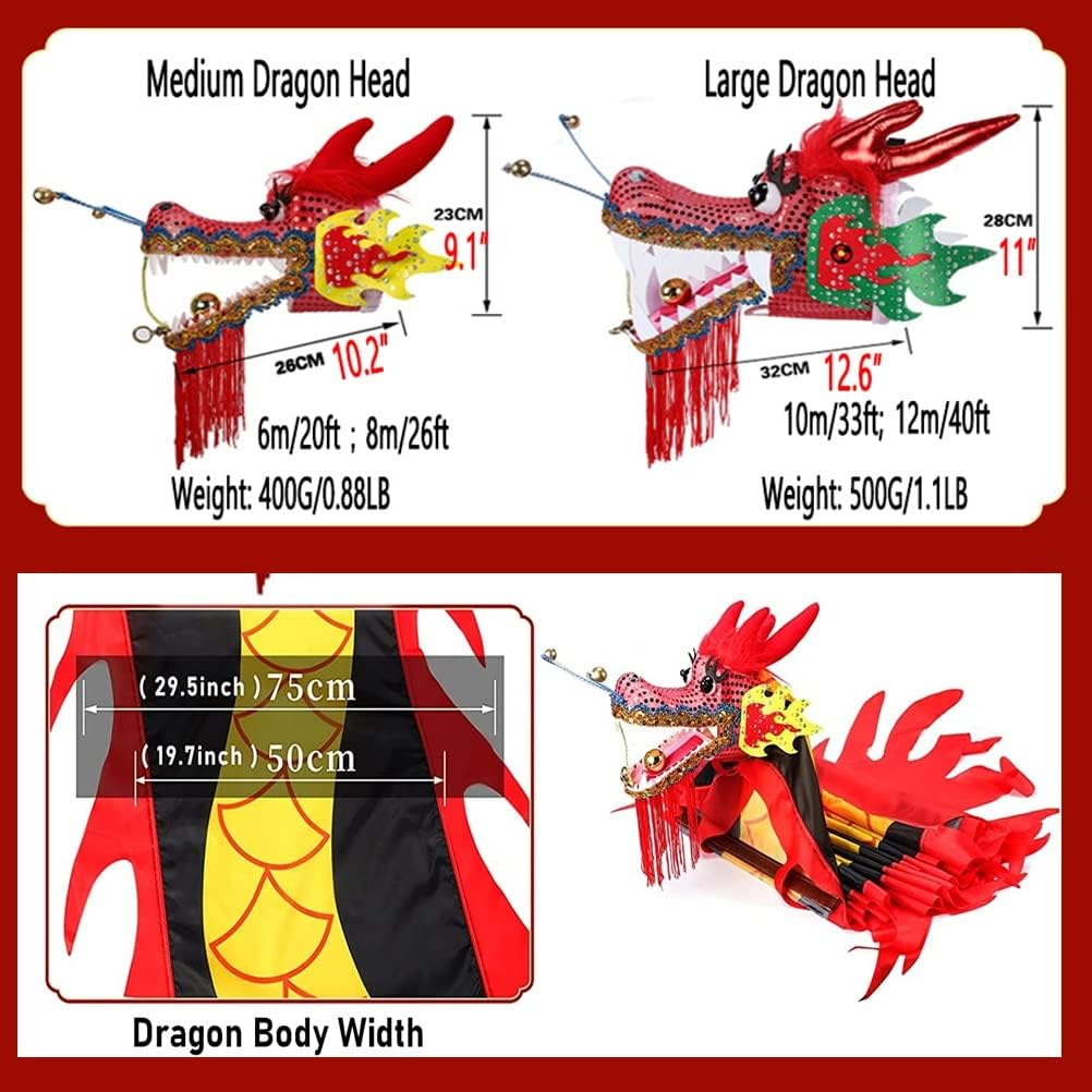 Dragon Ribbon Streamer Outdoor Flinging Colorful Dragon Dance Streamers, Sports Gymnastics Silk Spinning Swinging Cloth, Suitable for Parks, Squares, Festival Celebrations(C) image number 3