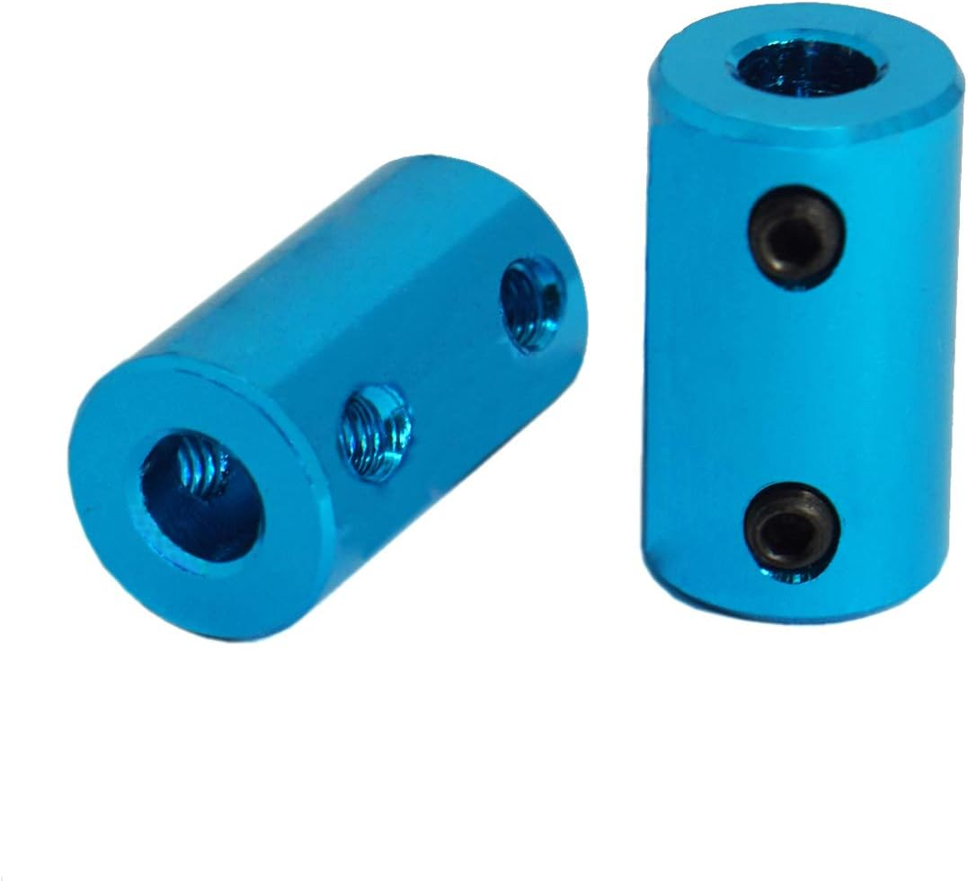 6Pack ZYCST Aluminium Alloy Shaft Coupling Rigid Stepper Motor Wheel Coupler Joint Connector for DIY Car Boat Airplane 3D Printers, 5Mm to 5Mm image number 4