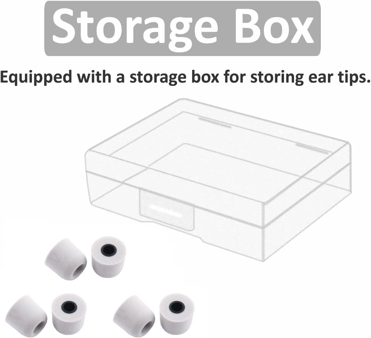 JNSA Replacement for WF 1000XM4 Silver 1000XM3 Memory Foam Ear Tips Noise Canceling Foam Eartips Ear Plug Ear Tip Foam Ear Caps M Size 3 Pairs, [Fit in Case], Silver,Medium Size (Foamxm4S3Pm) image number 6