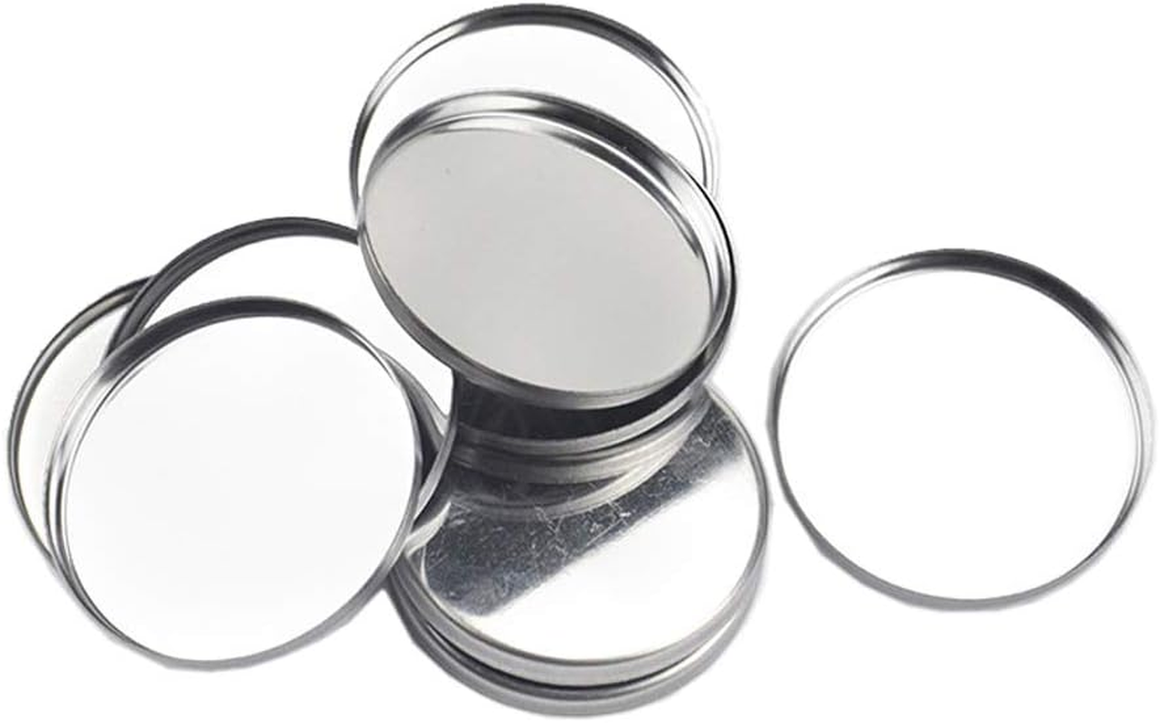 20 Pieces Empty round Metal Tin Palette Pans round Metal Pans Cosmetic Eyeshadow Pans for Eyeshadow Palette Magnetic Makeup Palette, 36Mm Diameter 3.5Mm Height