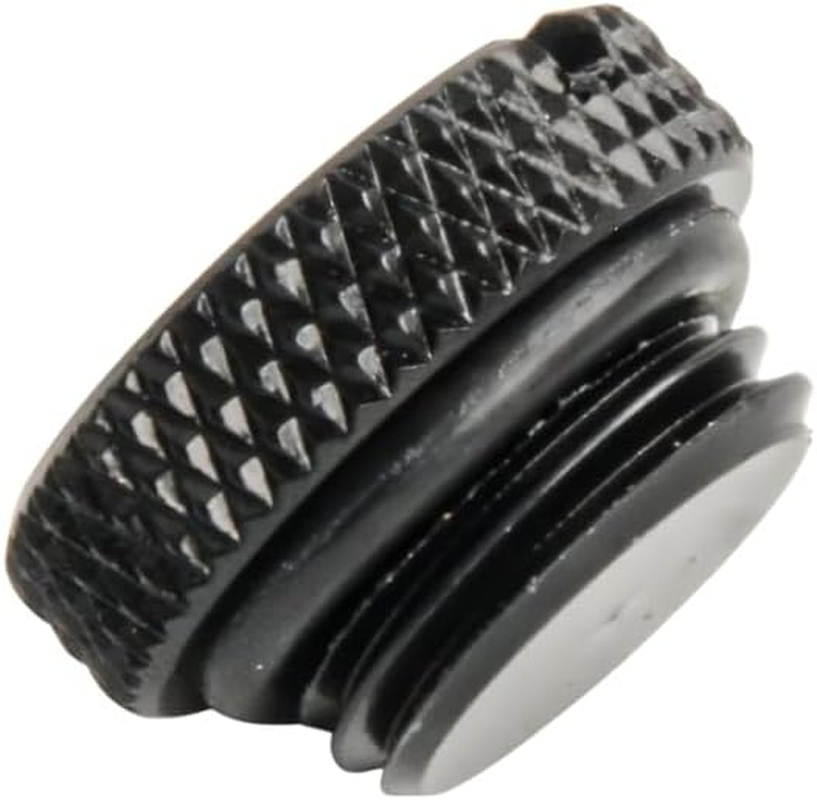 Dracaena.Io 6 Pack G1/4" Thread, Thin Water Stop Plug Fitting with Coin Slot for Computer Water Cooling System, Durable Brass/Copper Material (Black, 6 Pcs) - Silver image number 2