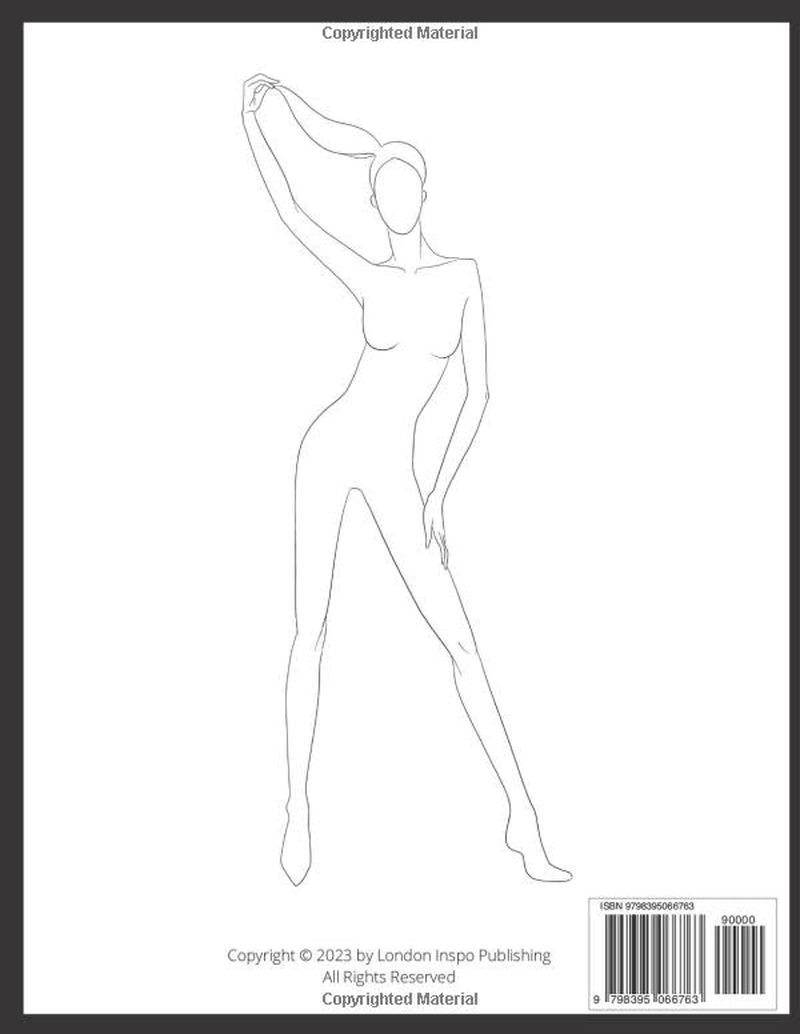 Fashion Design Sketchbook - Figure Templates Book - Sketch Pad for Designers - Outfit Designer and Clothing Drawings - Sketch Clothes for Models - Stylist Ideas Kit