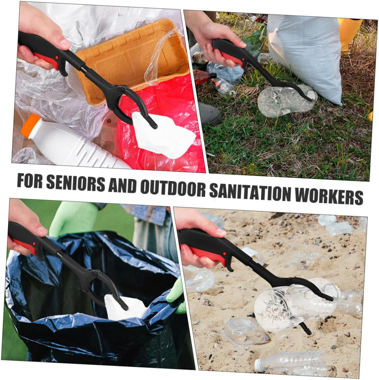 NOLITOY 2Sets Trash Picker Gripper Reacher Grabber Tool Handicap Accessories for Daily Living Reachers and Grabbers for Seniors Hand Grabber for Reaching Mini Grabber Tool Pickup 2Pcs*2 image number 6