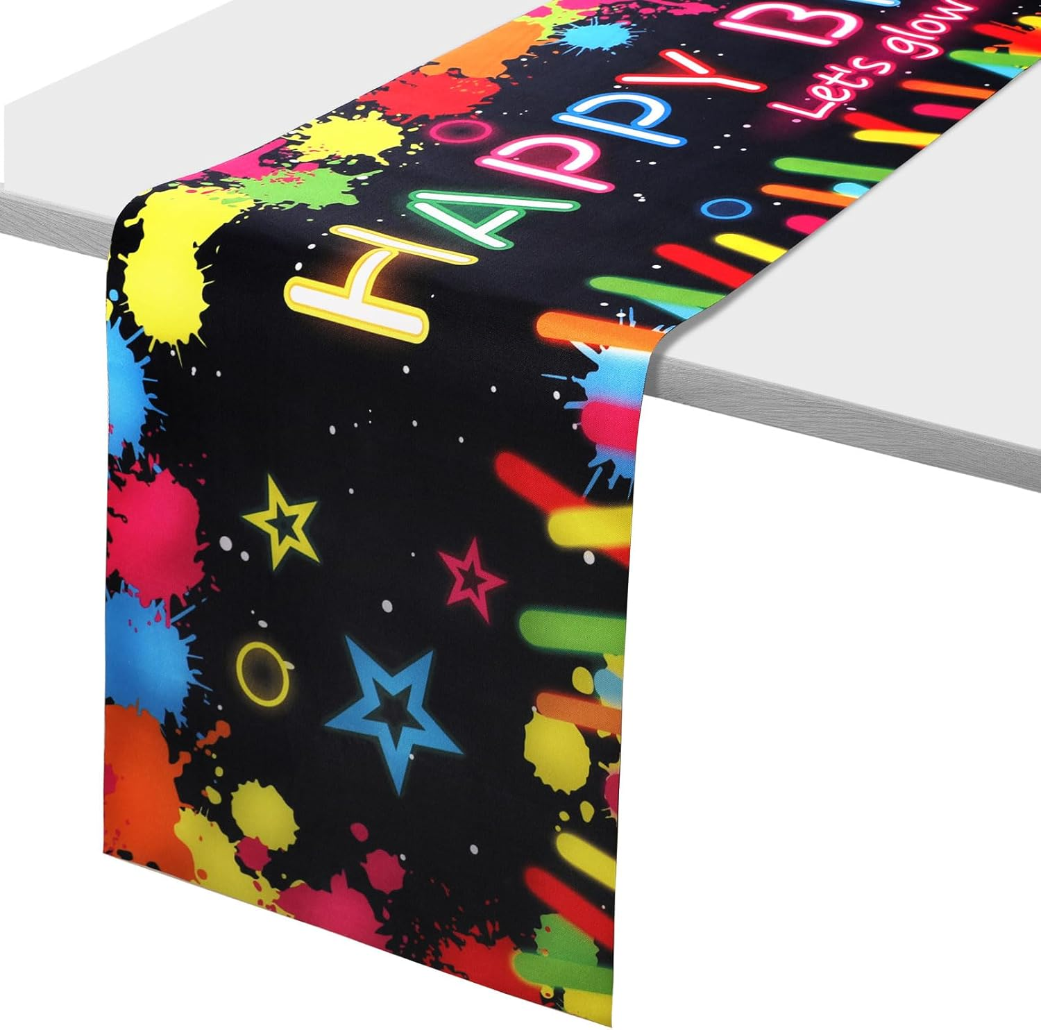 Bigqin Table Runner Oxford Fabric Birthday Party Tablecloth 180*30Cm image number 2