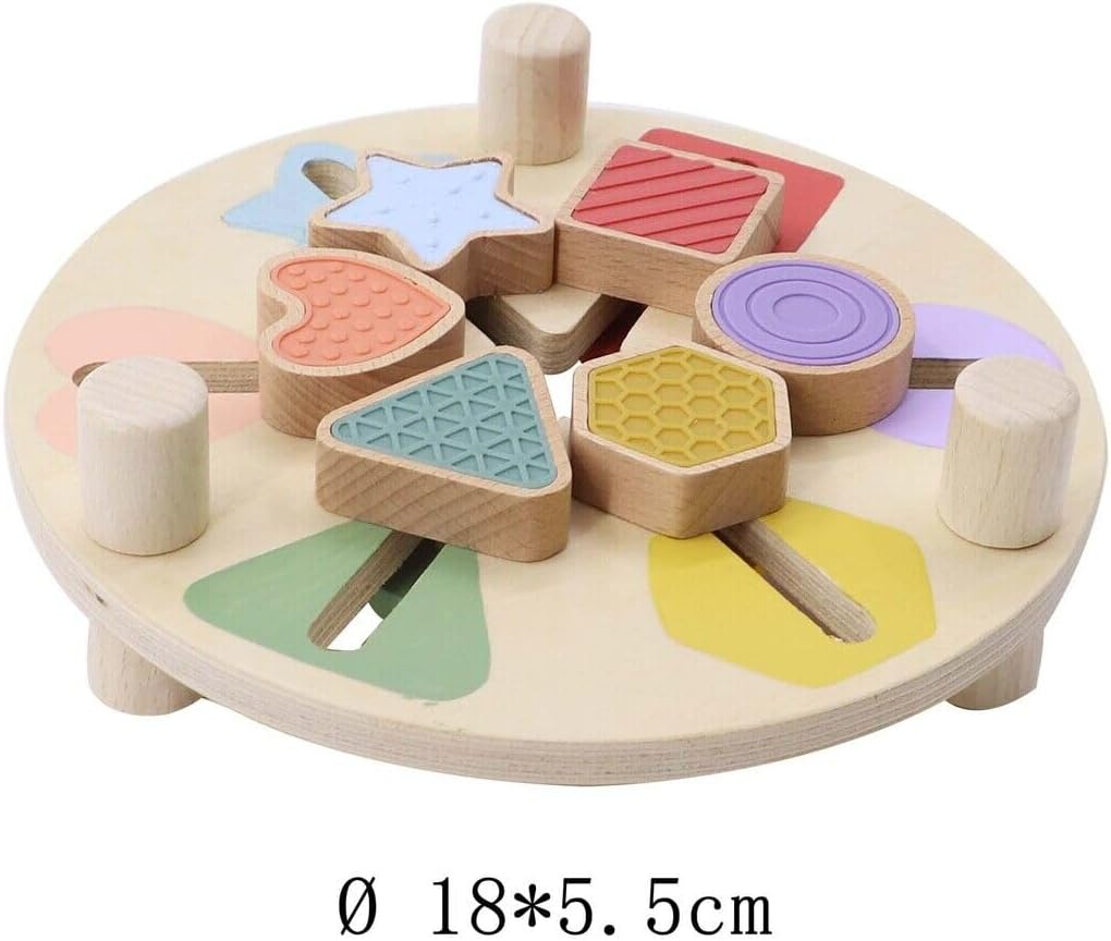 Kaper Kidz - Wooden Shape & Colour Match Table | Colour and Shape Sorting image number 3