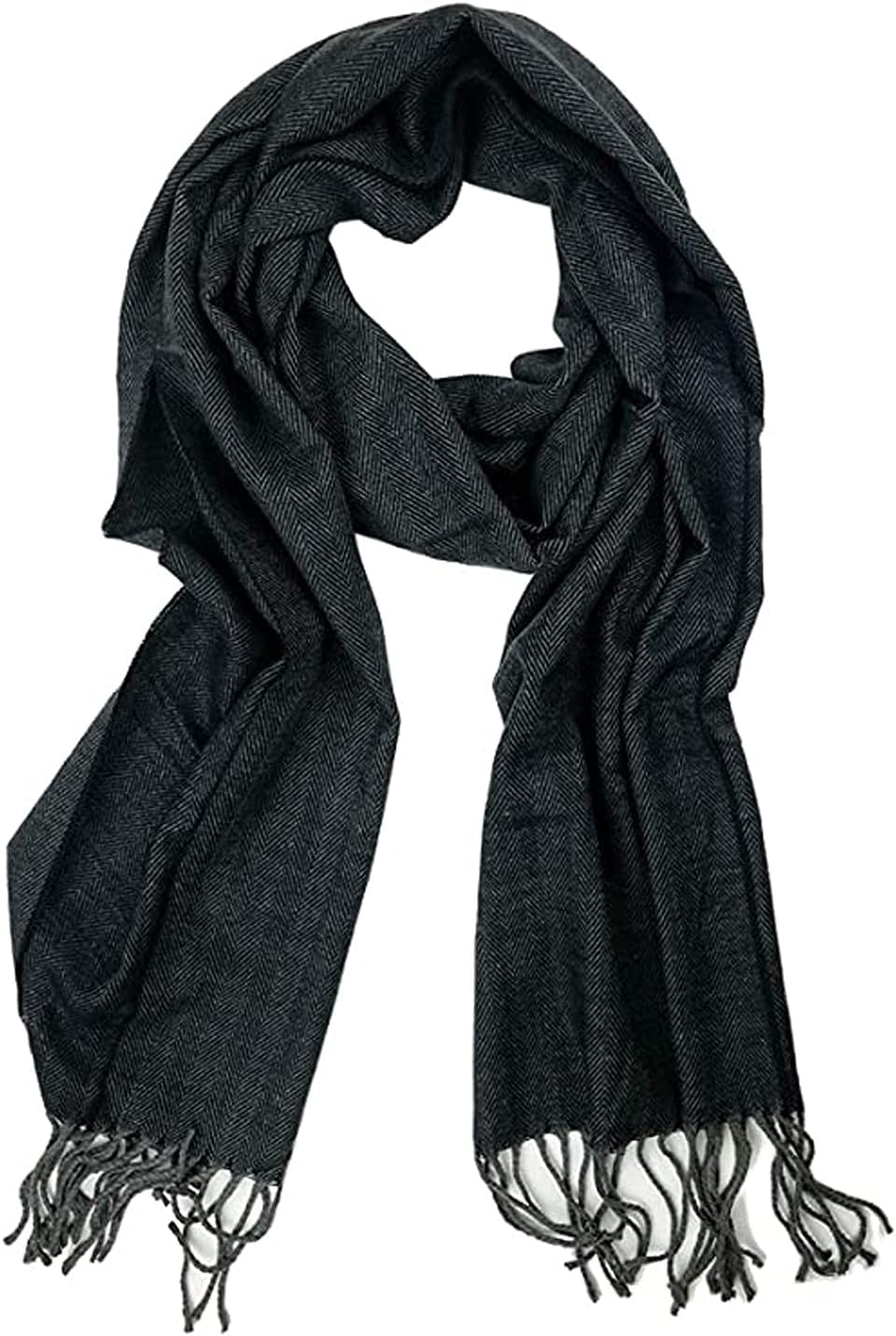 Runtlly Men'S Winter Scarf Soft Classic Cashmere Feel Scarves Unisex
