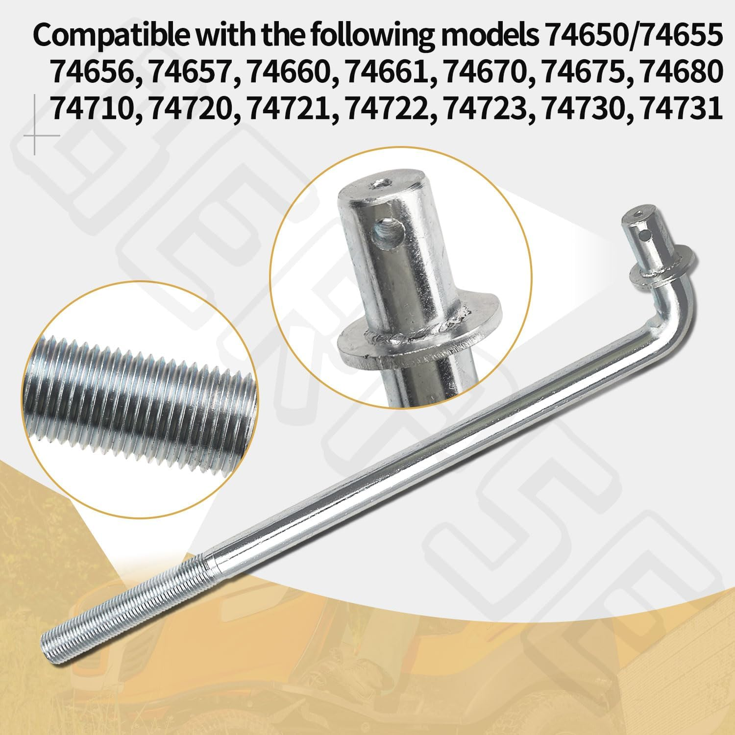 131-3945 Deck Mount Rod Compatible with Toro E S Series, Fits Models 725057036 725058016 725058036 74385 74386 74387, Replace 104-8047 image number 3