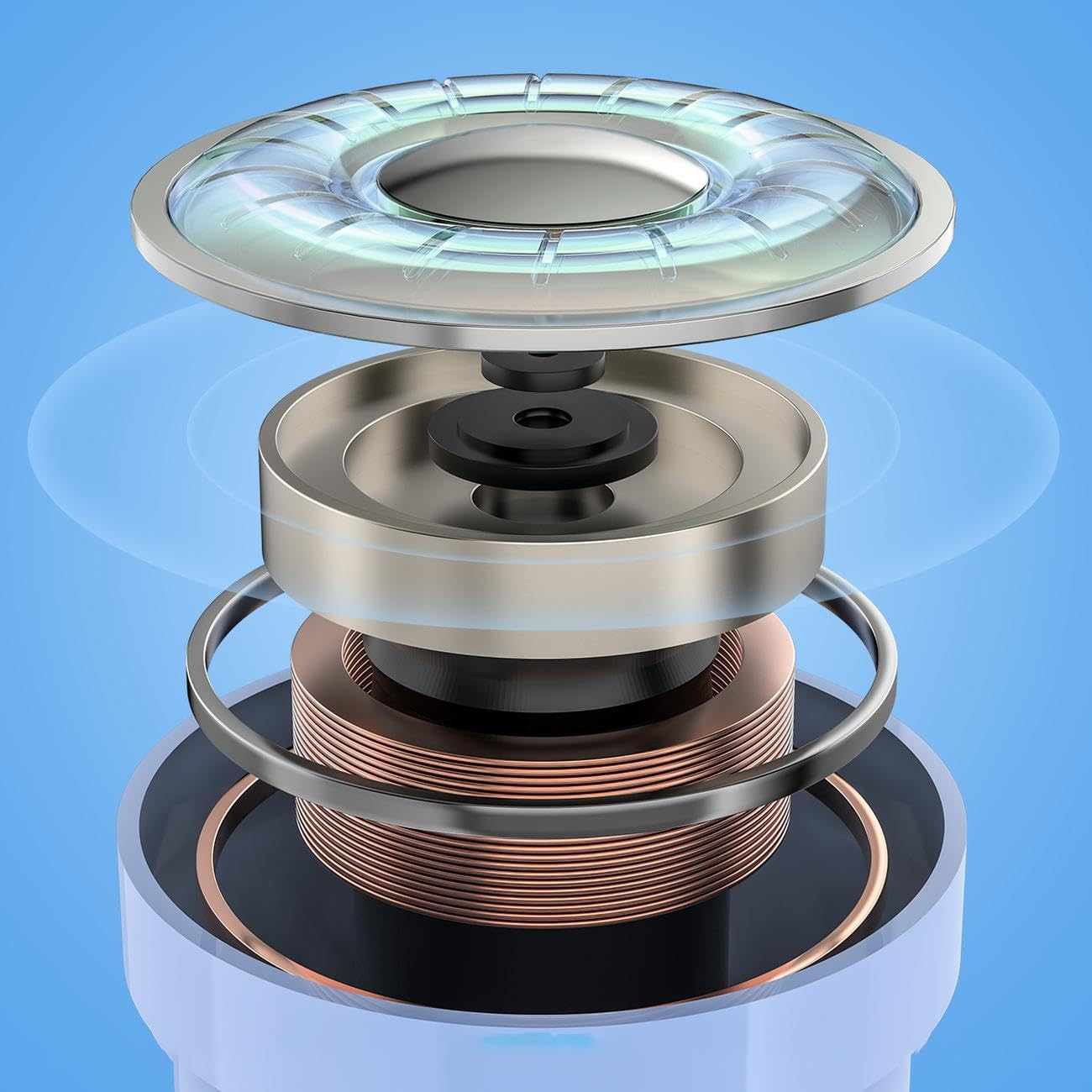 ACEFAST TWS Wireless Earphones with Charging Case - Ice Blue - Pink image number 6