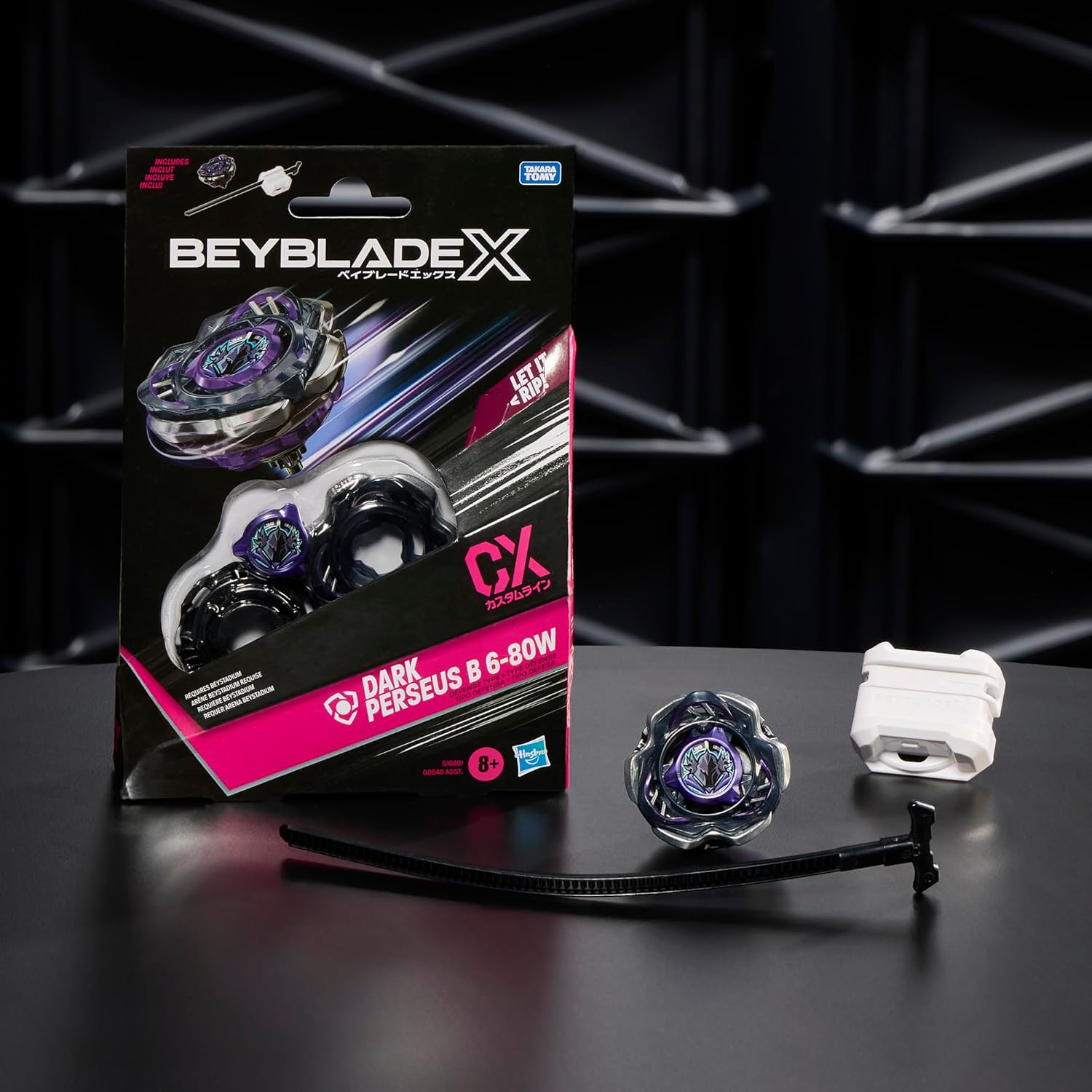 Hasbro Beyblade X Dark Perseus B 6-80W CX Starter Pack Spinning Top and Starter