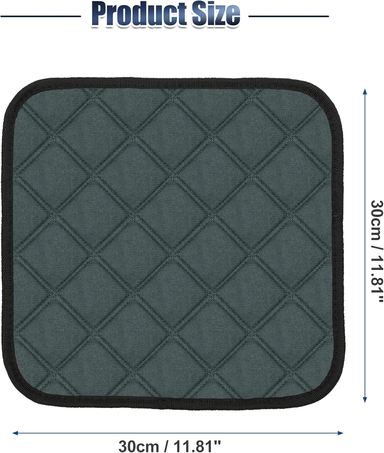 X AUTOHAUX 2 Pcs Dog Seat Cover Reuse Car Seat Cover for Dogs Reuse and Nonslip Pet Car Seat Cover XS 30X30Cm Blue Gray Fits Most Cars Suvs and Small Trucks image number 2