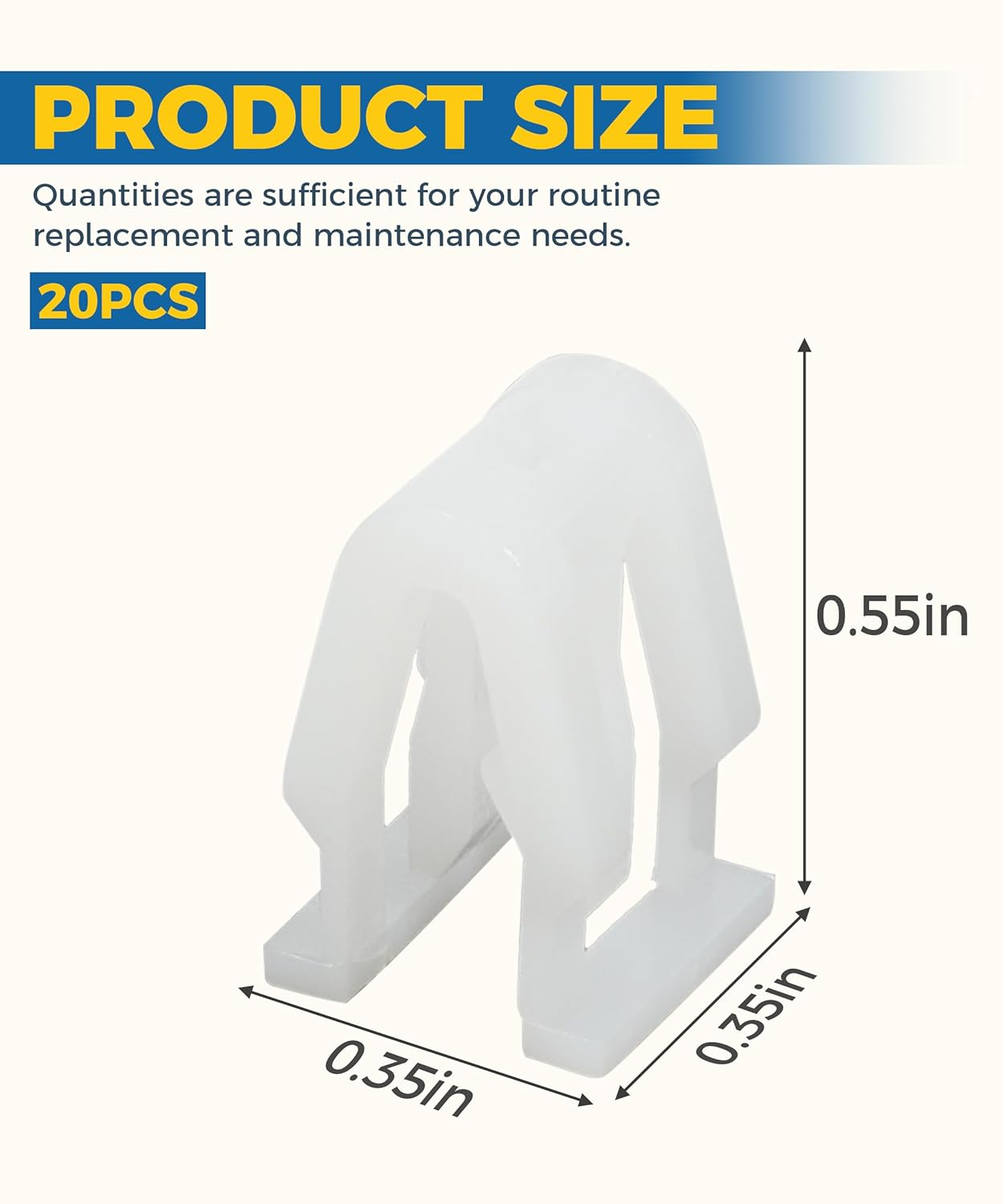 20PCS Car Clips,Car Accessories Plastic Fasteners,Nylon Retainer Clips,Car Front Console Retainer,Automotive Clips Car Dash Dashboard Console Trim,Dash Retainer Clips Replacement for Most Cars