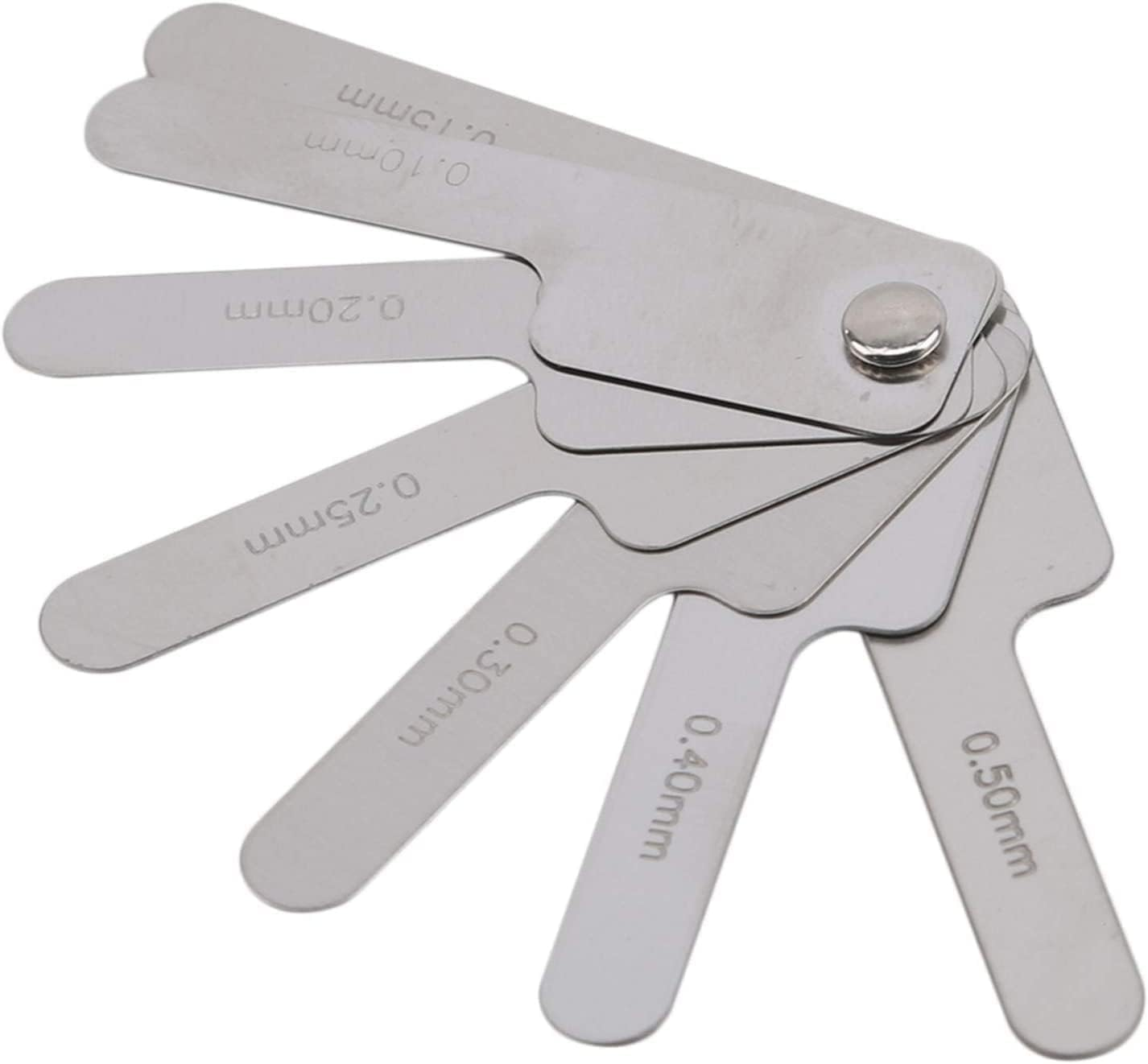 Silver Dental Orthodontic Interproximal Enamel Reduction Stainless Steel Ipr Gauge Ruler 0.1-0.5 Mm, Metric and Imperial Measuring Tool, Personal Orthodontic Supplies, Health and Household Oral Care image number 1