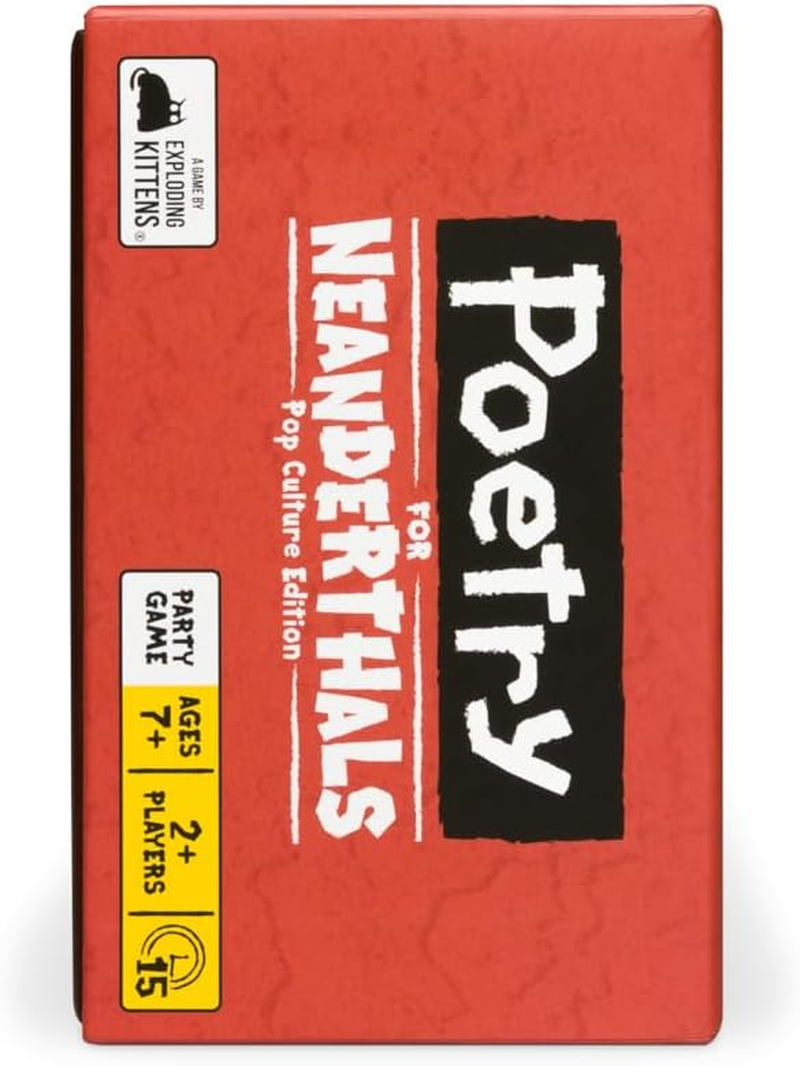 Exploding Kittens Poetry for Neanderthals Pop Culture Edition Board Game
