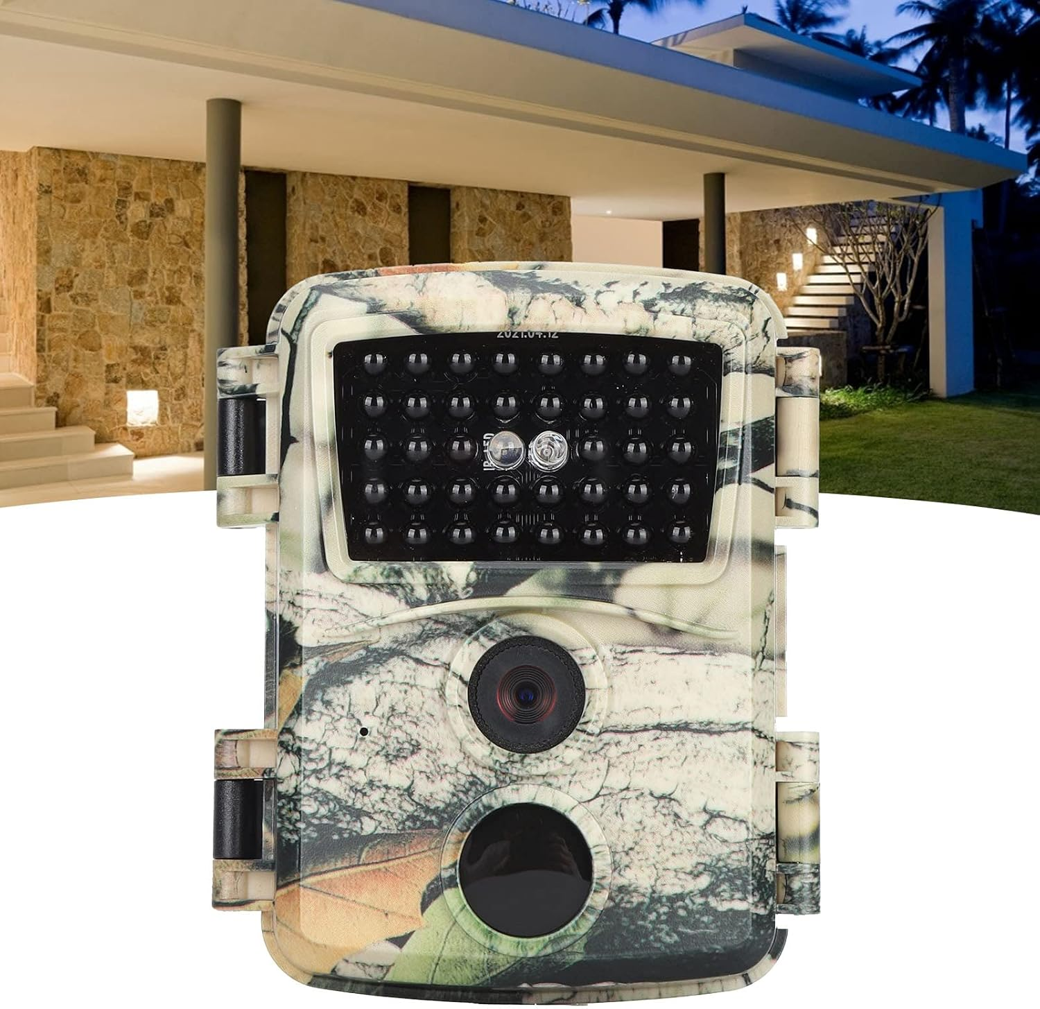 Mini Trail Camera, 12MP 1080P Waterproof Game Cam with PIR Sensor and Wide Lens Angle for Wildlife Monitoring Hunting(Pr600C) image number 6