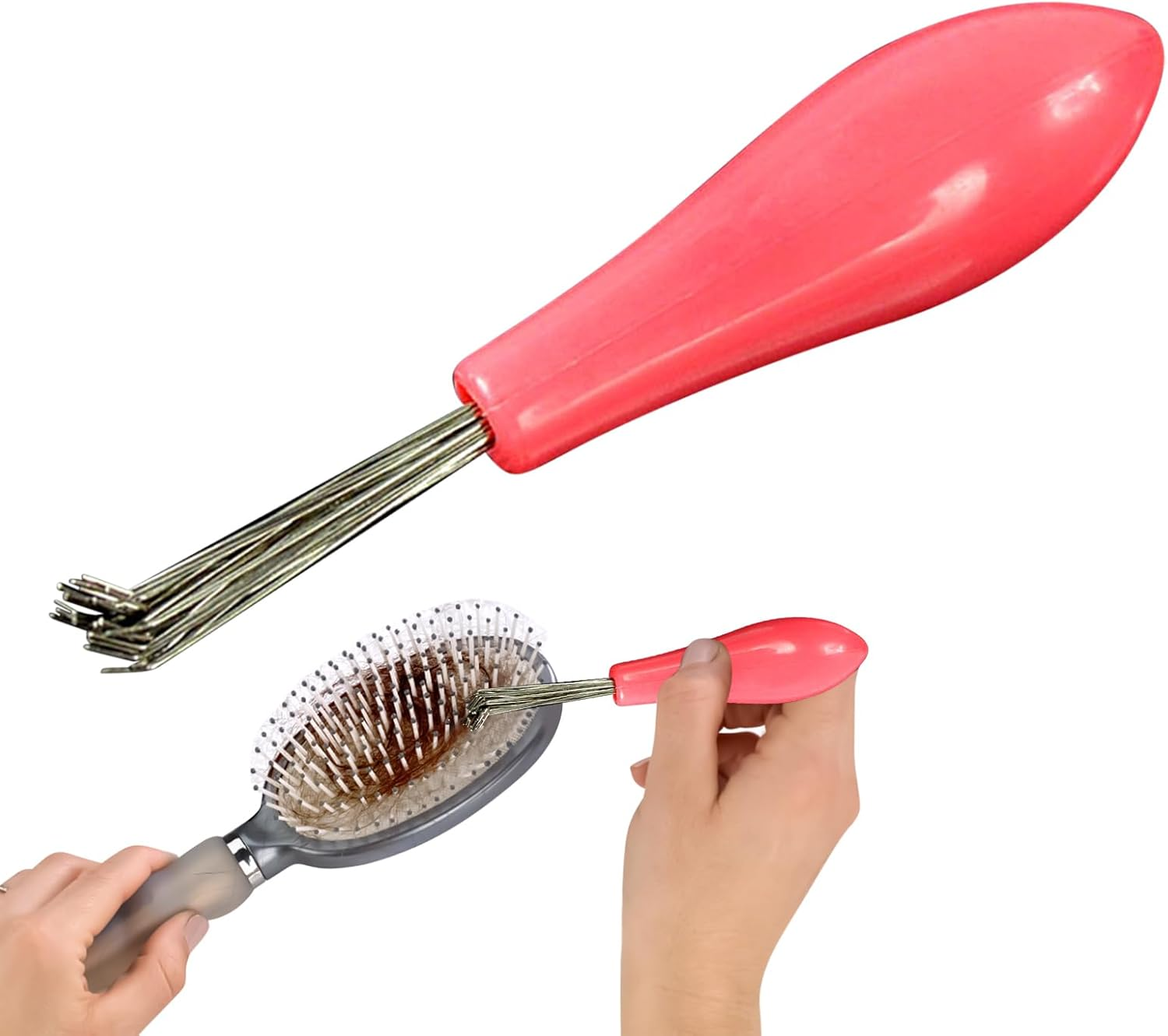 Hair Brush Cleaner, Small Cleaning Tool, Dust Wire Rake Remover, 3.54 X 0.67 Inches, Ergonomic Handle Design, Ideal for Haircut Maintenance, Styling Lint, Dirt Removal image number 5