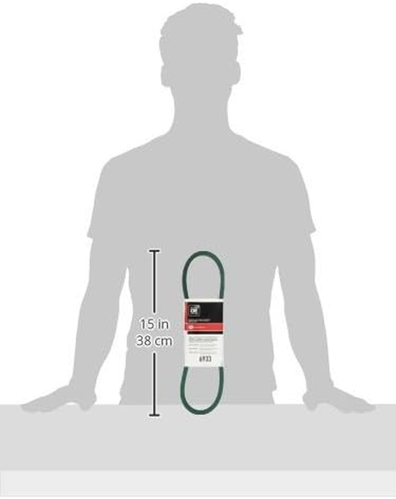 Gates 6933 Powerated V-Belt, 5L Section, 21/32" Width, 3/8" Height, 33.0" Belt outside Circumference