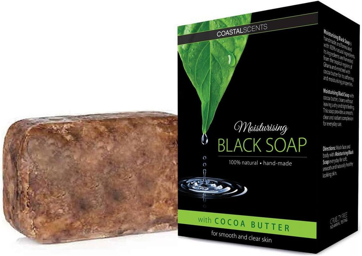 Coastal Scents - Moisturising Black Soap - Cocoa Butter image number 1