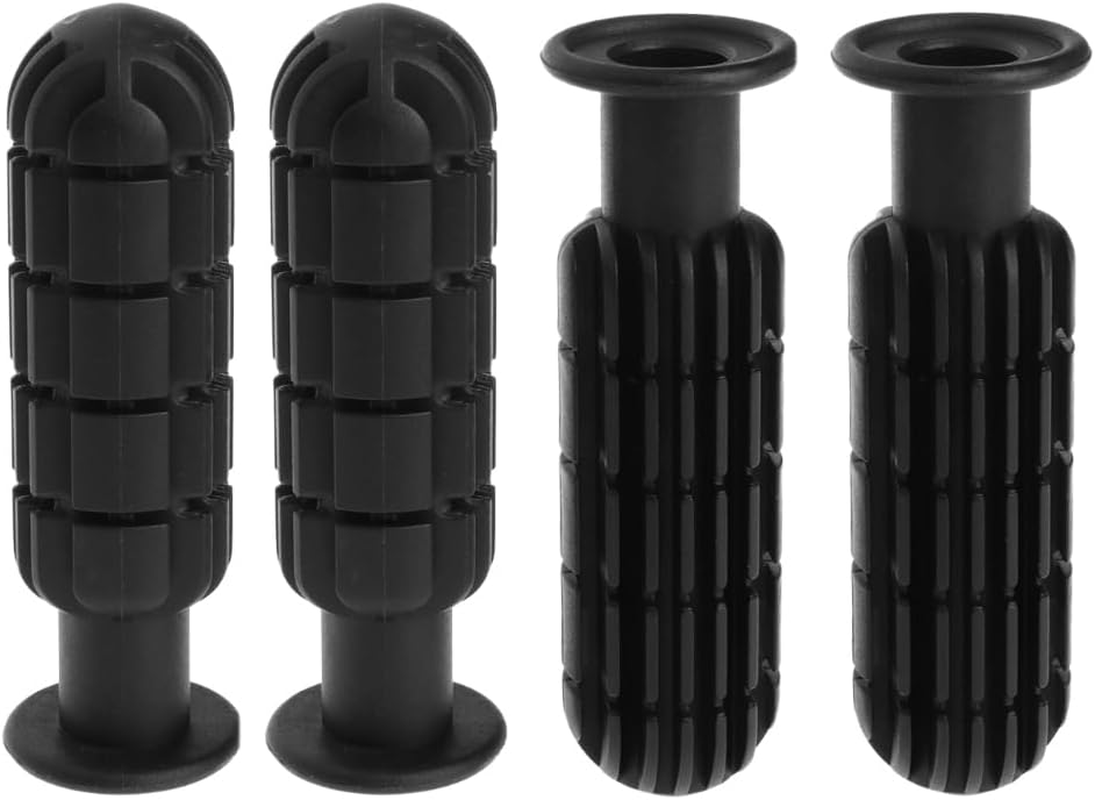 4 Pack Foosball Table Handle Grip Replacement Football Game Rod Handles Stick End Cap Grips for Desktop Soccer Tabletop Parts Repair Table Top (1/2" / 0.5'' Hole ID) image number 2