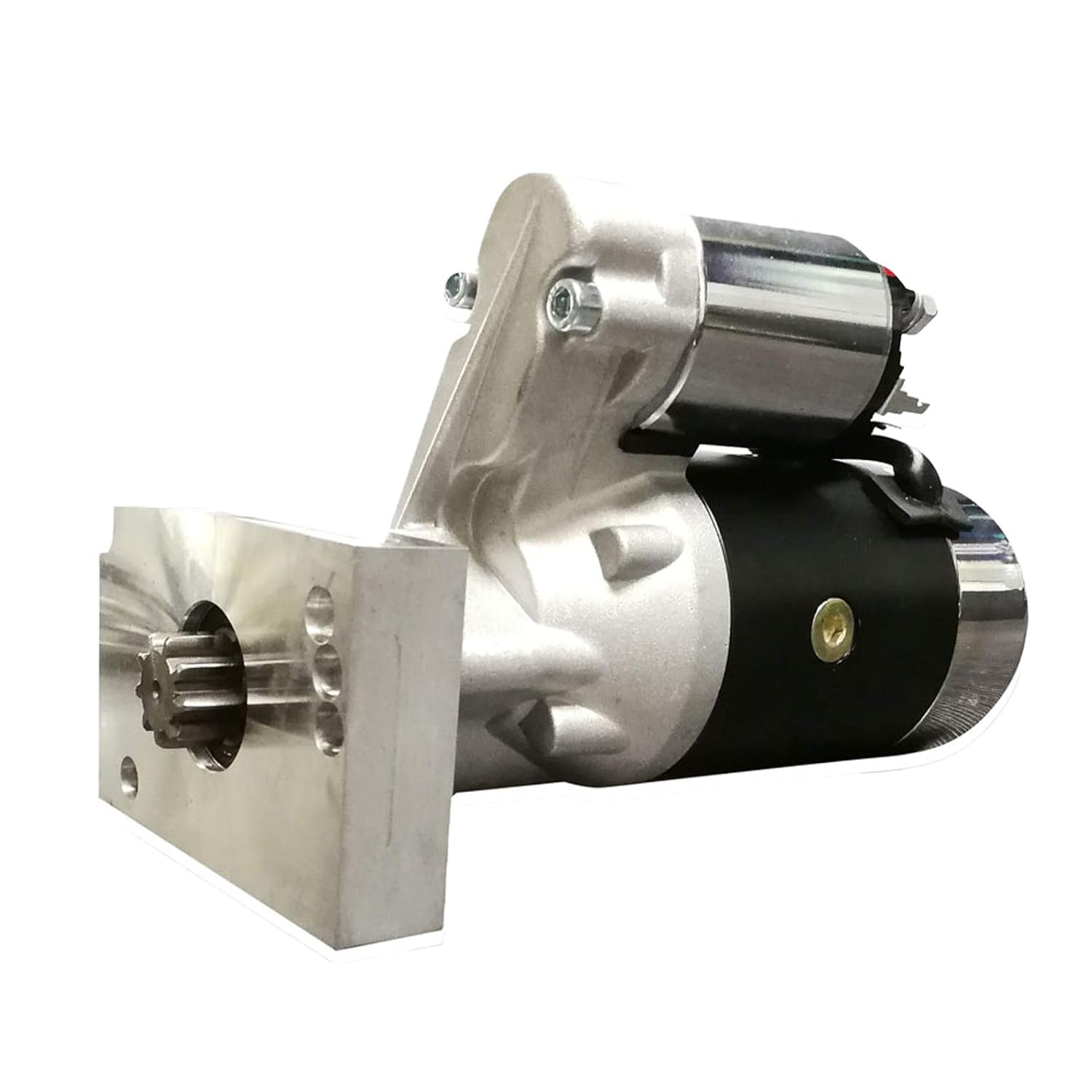 Heavy-Duty High Torque Mini Racing Starter for Chevy SBC BBC 153/168 Tooth 18493 (Black) - Black image number 2