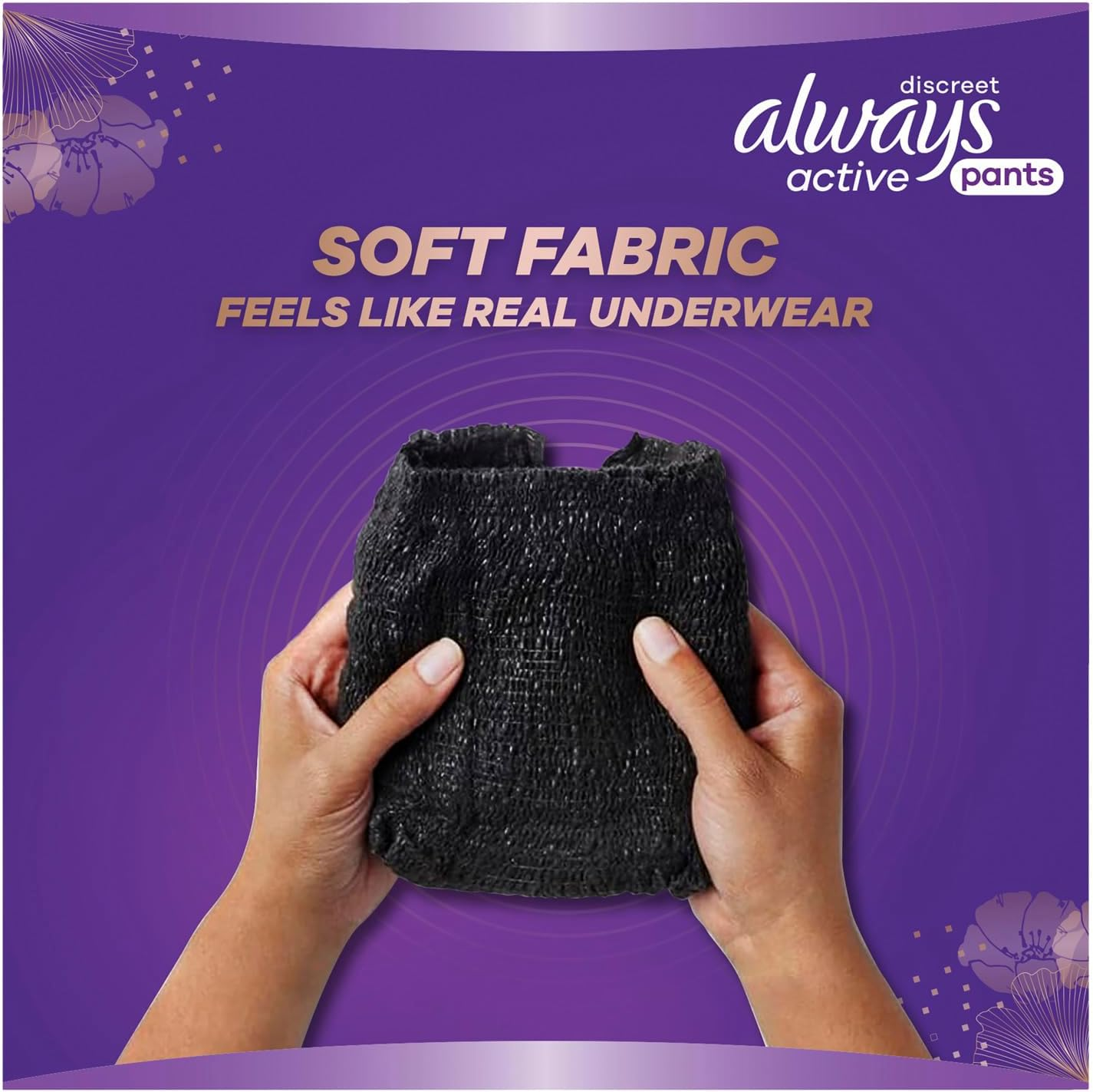 Always Discreet Active Wear Pants for Bladder Leaks and Adult Incontinence, Medium 9 Pants