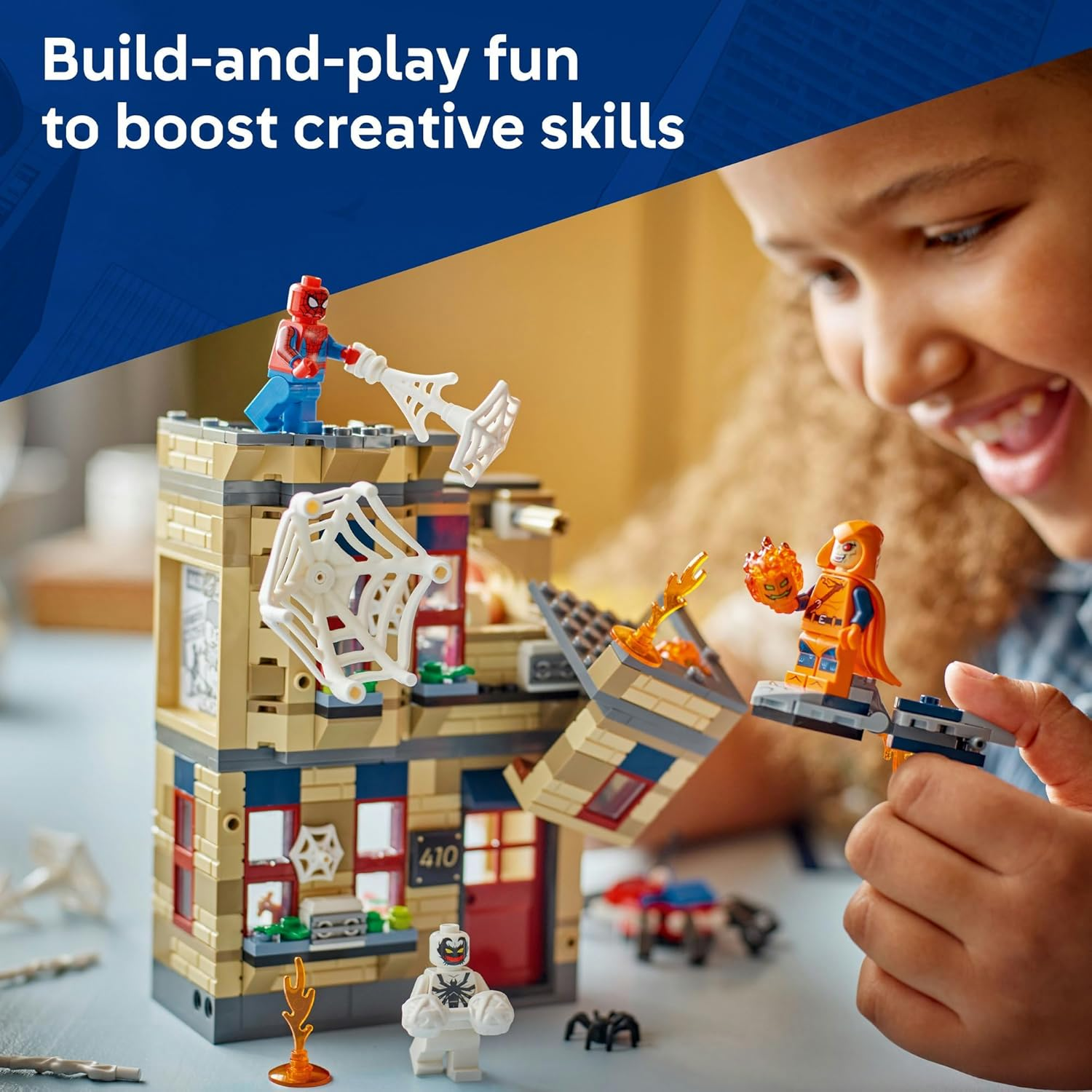 LEGO&reg; Marvel Peter Parker&rsquo;S Apartment 76317 Super Hero Building Toy with Minifigures, Spider-Man and Hobgoblin Battle, Collectible Toy for Kids, Present for Boys and Girls Aged 8 and Over image number 1