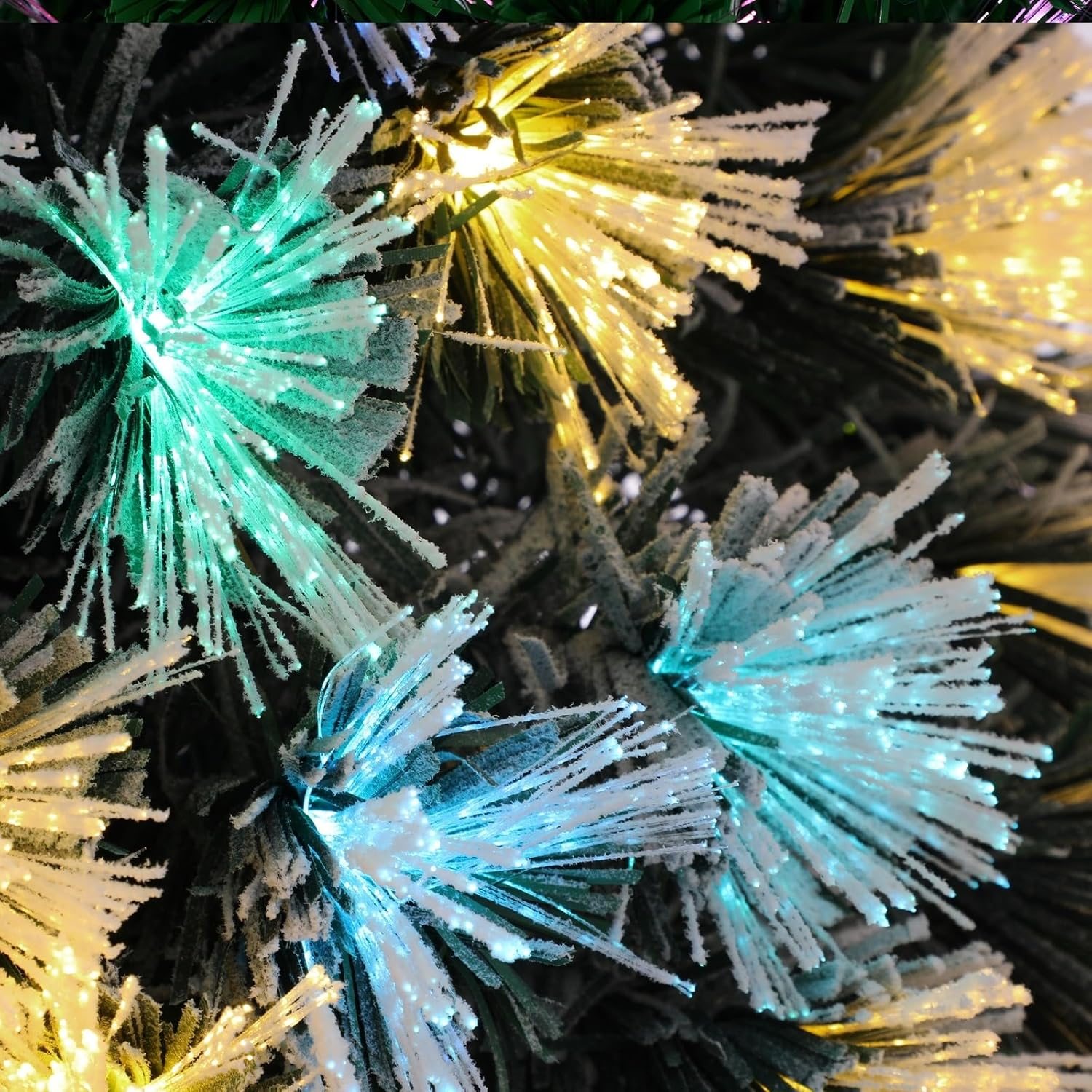 Tinseltown LED Christmas Tree 180Cm/6Ft Xmas Decoration with 230 Tips and 230Pcs LED Bulbs LED Top Star Ornaments Set