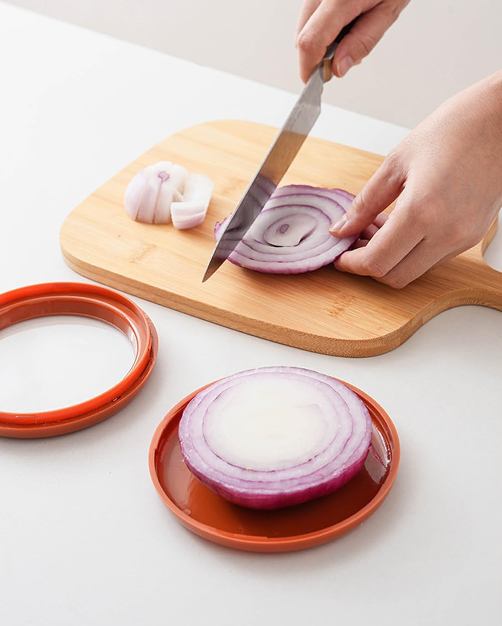 YC-GREHUN Fruit & Vegetable Crisper Reusable Fruit & Vegetable Storage Box Avocado Onion Tomato Lemon Leak Proof Crisper with Lid for Refrigerator (Set of 4) image number 2