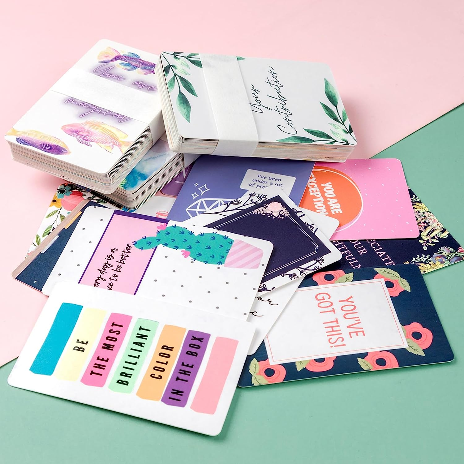 Mr. Pen- Encouragement Cards, 100 Pcs, Inspirational Cards, Motivational Cards, Inspirational Note Cards, Motivational Quote Cards, Kindness Cards, Inspirational Quote Cards, Inspiration Cards. image number 2