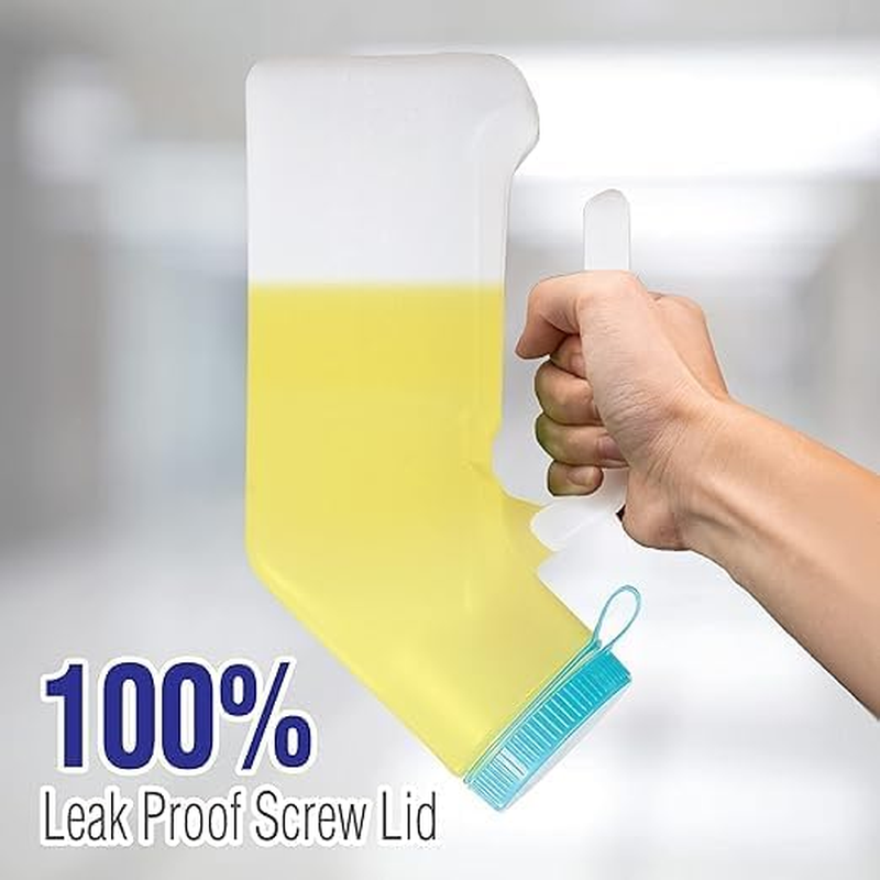 Portable Urinals for Men and Elderly 1000Ml Urine Jar Spill Proof, Plastic, Urinal Bottle for Men Glow in the Dark Screw Cap - for Urine Collection and Travel Pee Bottle (2) image number 1