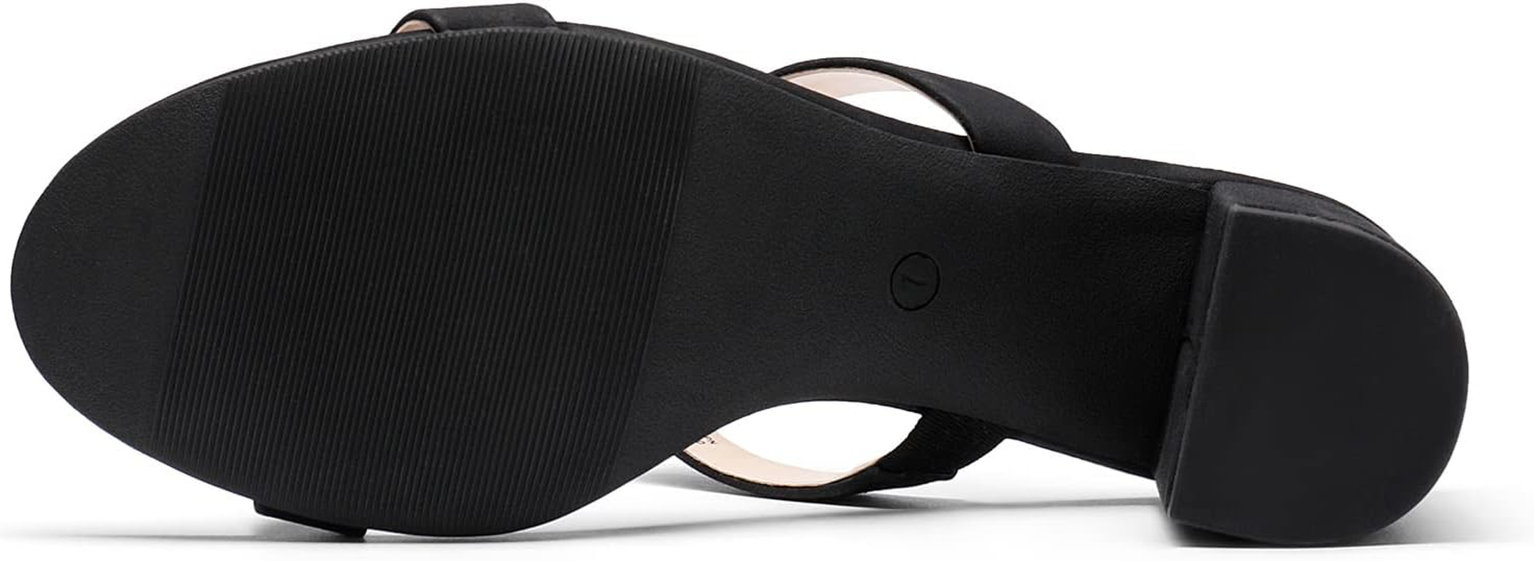 DREAM PAIRS Women'S Two Strap Open Toe Low Block Chunky Heels Sandals Dress Pumps Casual Summer Mules Shoes image number 6