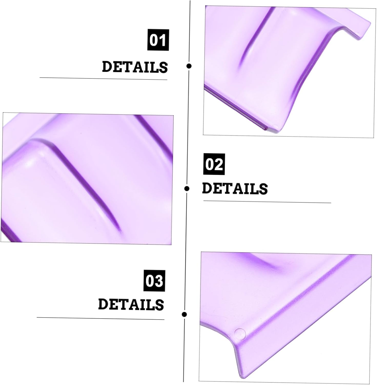 3Pcs Shelf Organiser Closet Storage Organizer Essential Oil Bottle Rack Holders Easy Clean image number 3