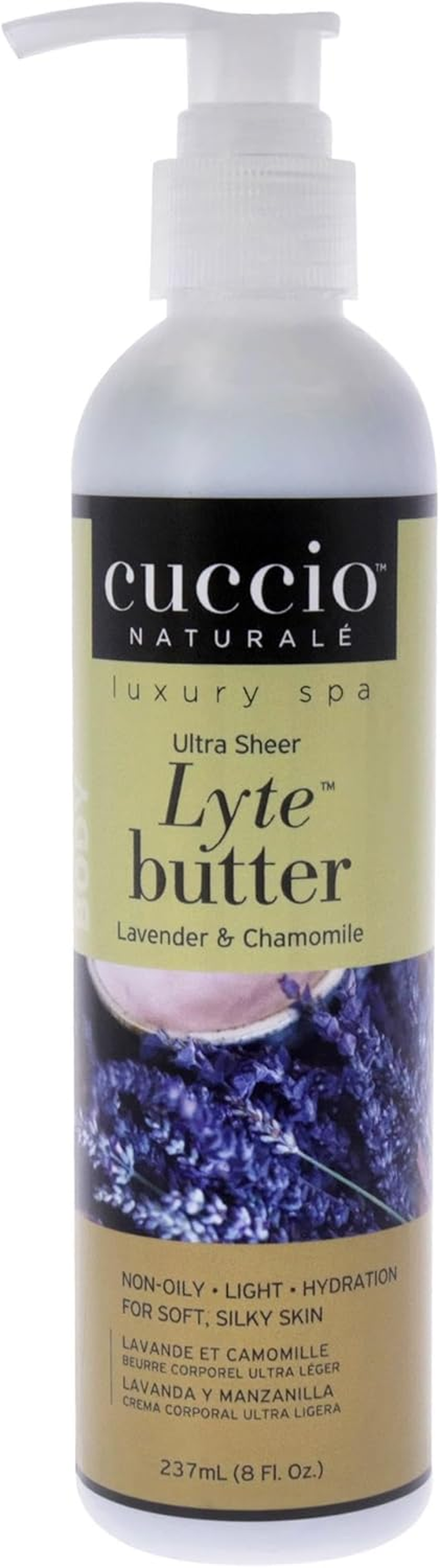 Cuccio Naturale Lyte Ultra-Sheer Body Butter - Replenishing Scented Moisturizing Cream - Deep Hydration to Repair Dry Skin - All Natural, Cruelty-Free Formula - Milk and Honey - 237 ML image number 3