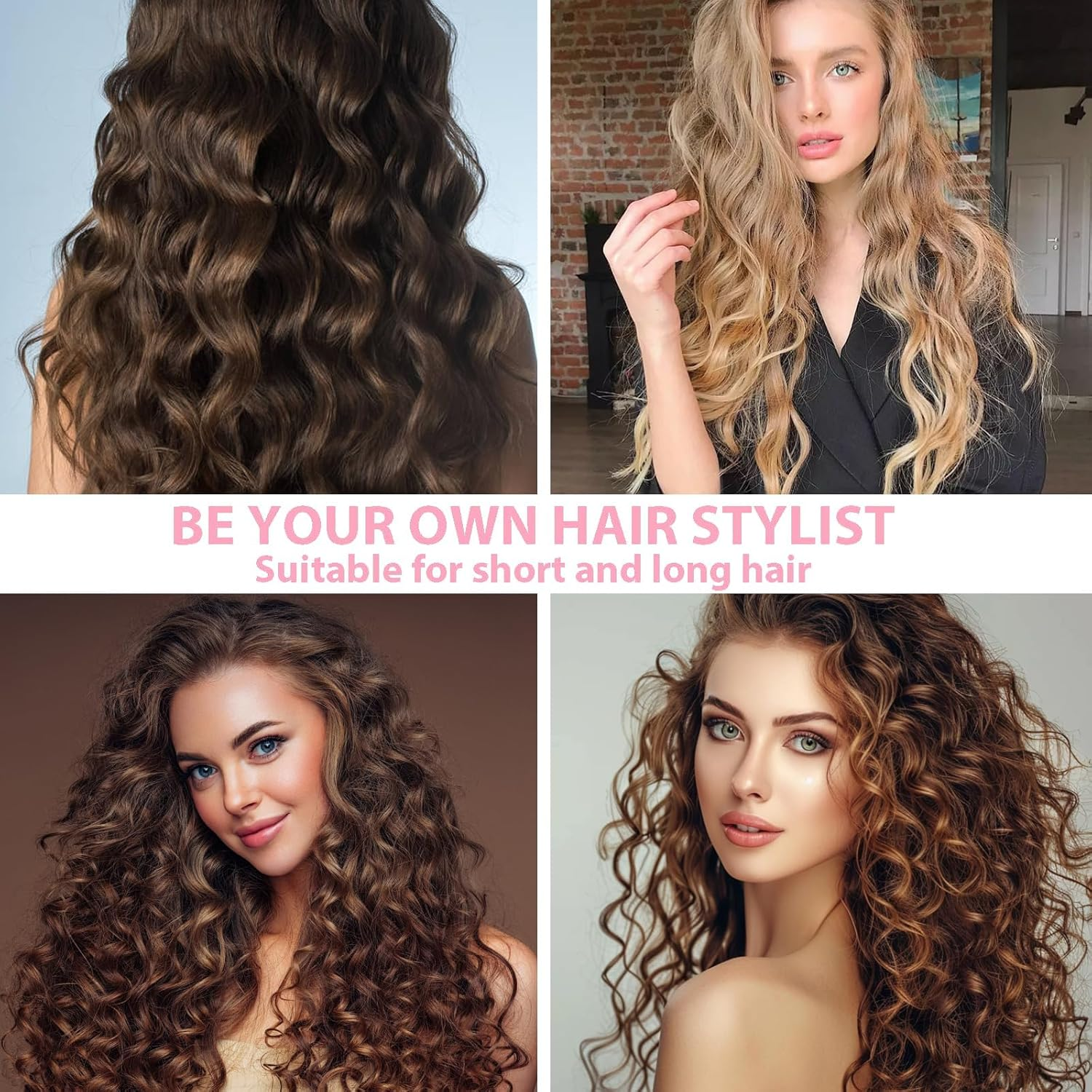 HARY Heat Free Curling Band + 2 Hair Loops + 1 Clip - Heated Satin Curling Headband for Volume & Waves | Heatless Curls for Long & Short Hair | Sleep Comfort (Black) image number 6