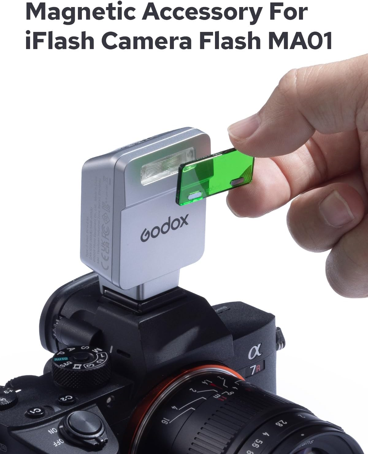 Godox MA01 Magnetic Attachment, Including Honeycomb Grids, Diffusers, Color Filters (CTO/CTB), Creative Gels for Godox IM20 IM22 IT20 IT22 image number 2