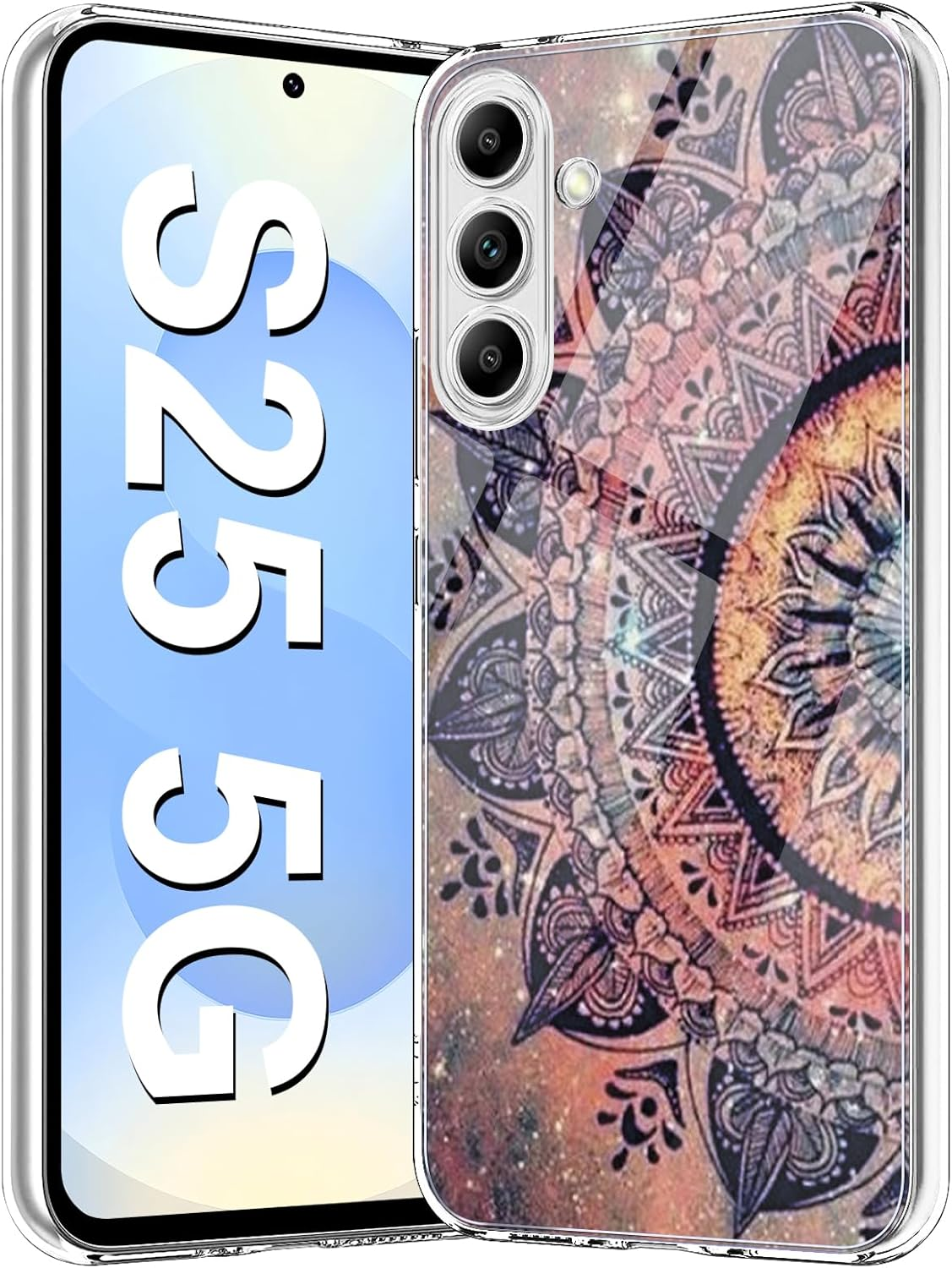 Halloween Rose Skull Cover Case for Samsung Galaxy S24 Case Soft Silicone Ultra Thin Flowers Christmas Mobile Phone Case Christmas Pattern Scratch-Resistant Protective Case for Samsung S24 6.1 Inch